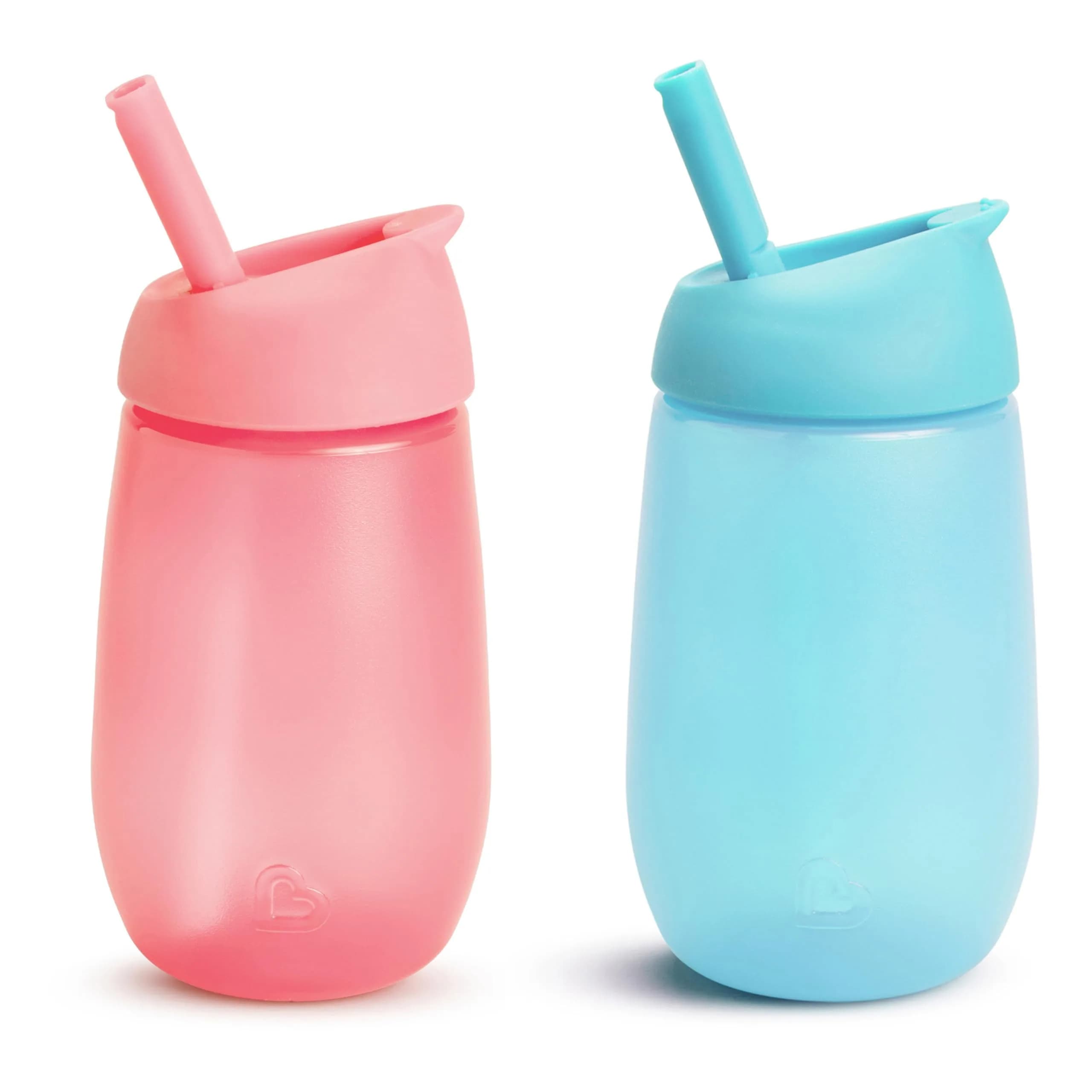 Munchkin Simple Clean Straw Cups for Toddlers 1-3, 10 Ounce (296ml), 2-Pack | Spill-Proof Toddler Cups - main product image
