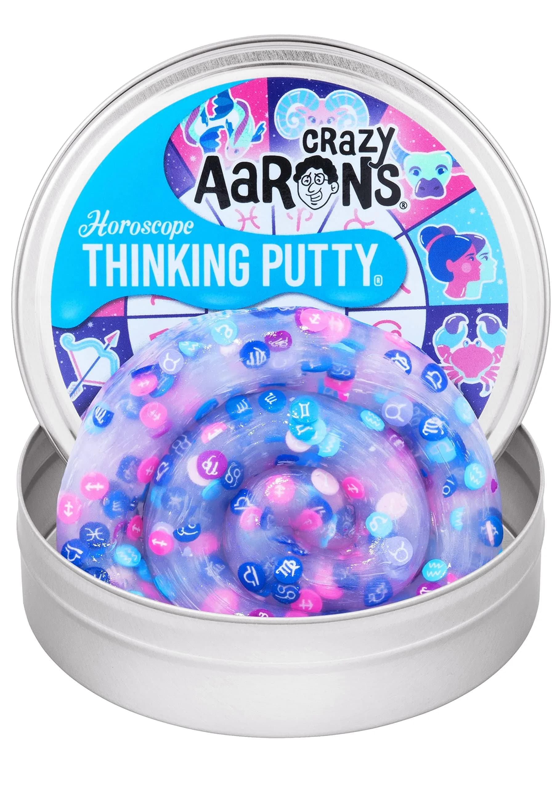 Crazy Aaron's Thinking Putty Horoscope 96ml (3.2 oz) | Non-Toxic & ASTM-Tested Sensory Toy - main product image