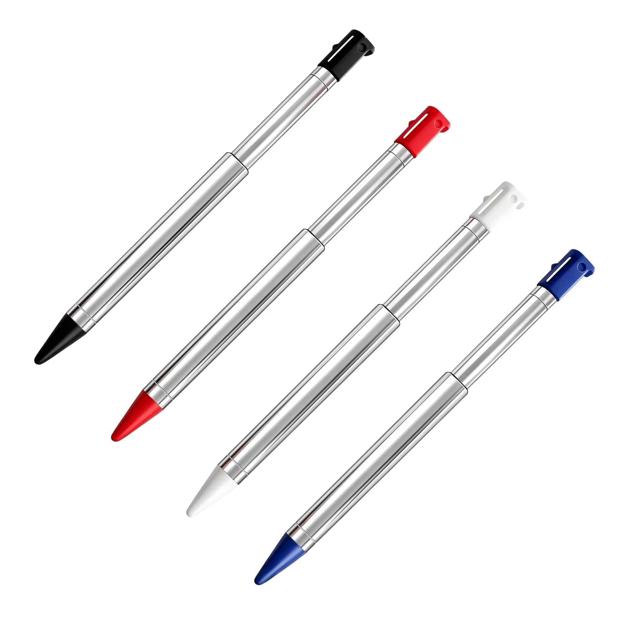 Xahpower 3DS Stylus Pen, Metal Retractable Set, 4 Colors | Precise Control for Nintendo 3DS - main product image