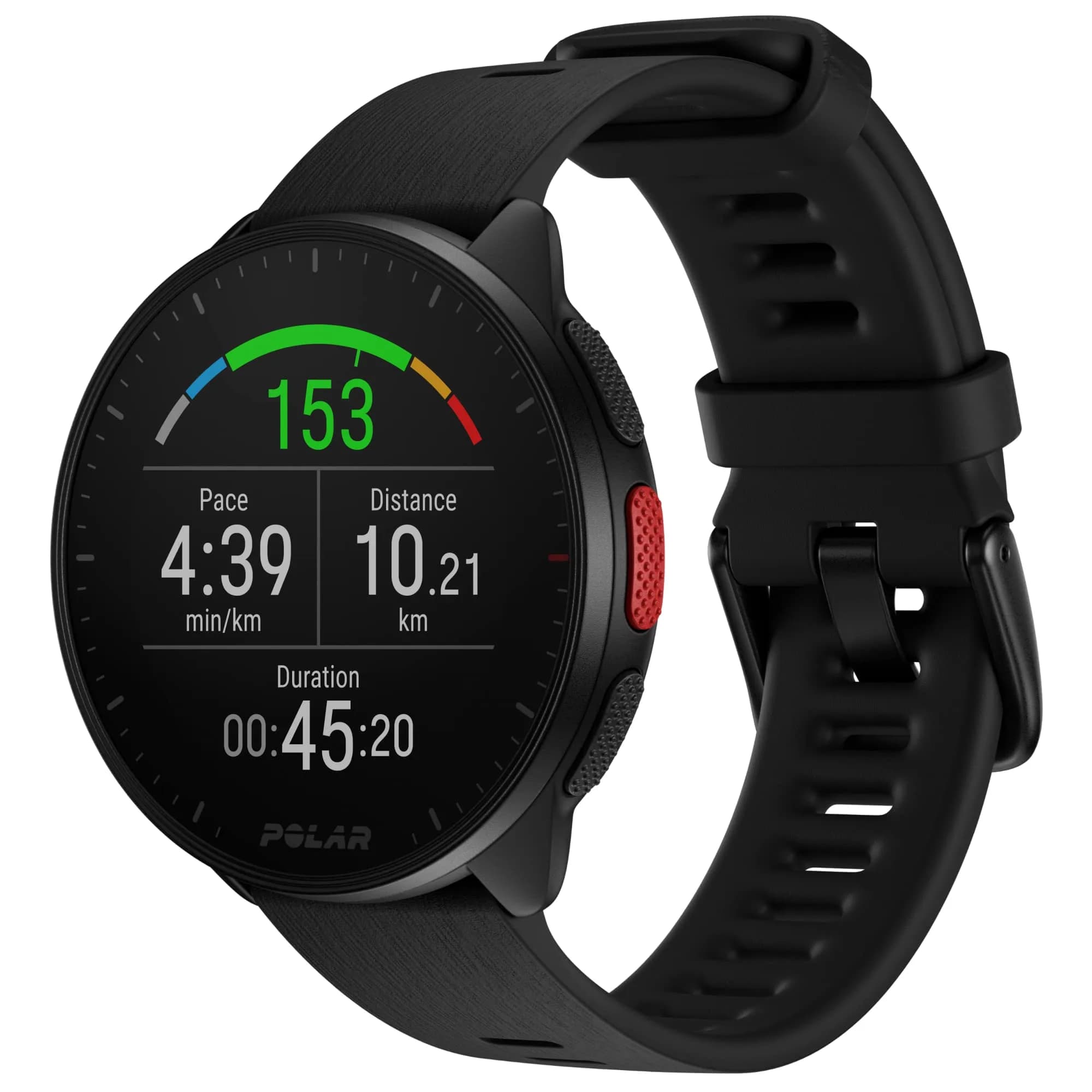 POLAR Pacer GPS Smartwatch for Runners | Ultra-Light, Heart Rate & GPS Tracking, Black, S-L
