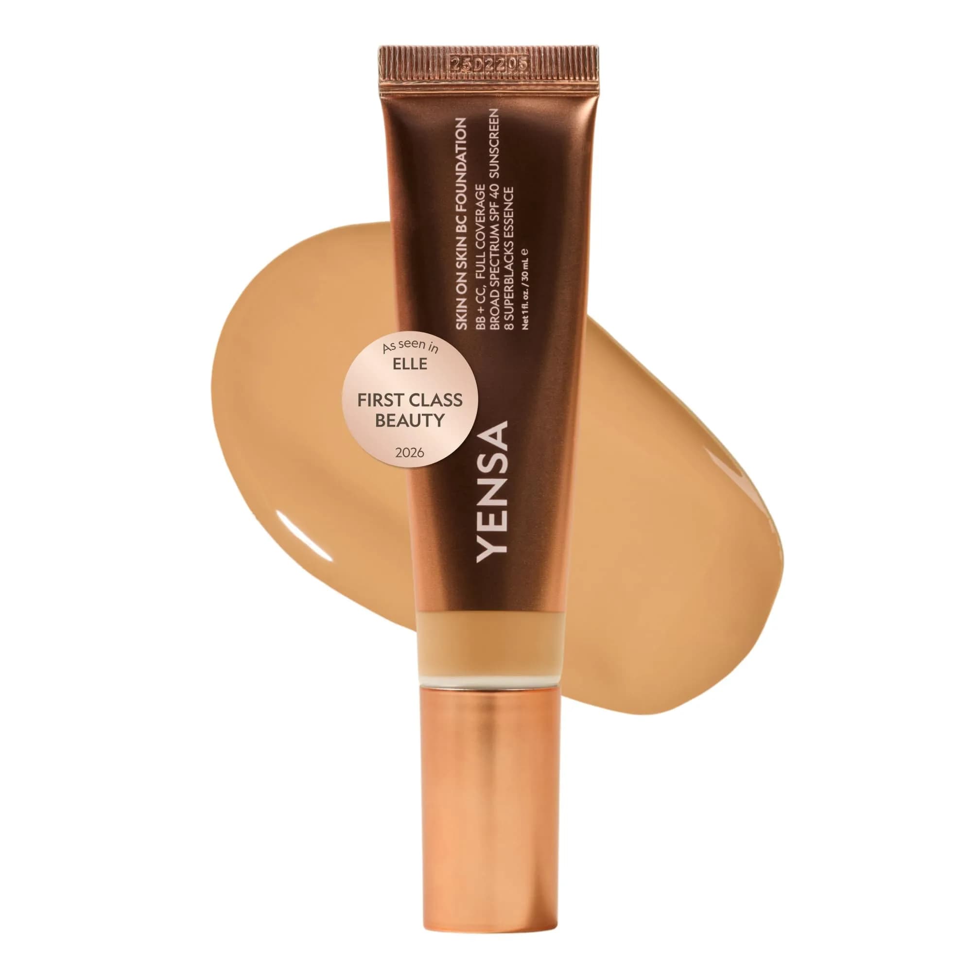 YENSA BC Foundation Full Coverage SPF 40 1 oz | Hydrating Korean Skin Care Makeup