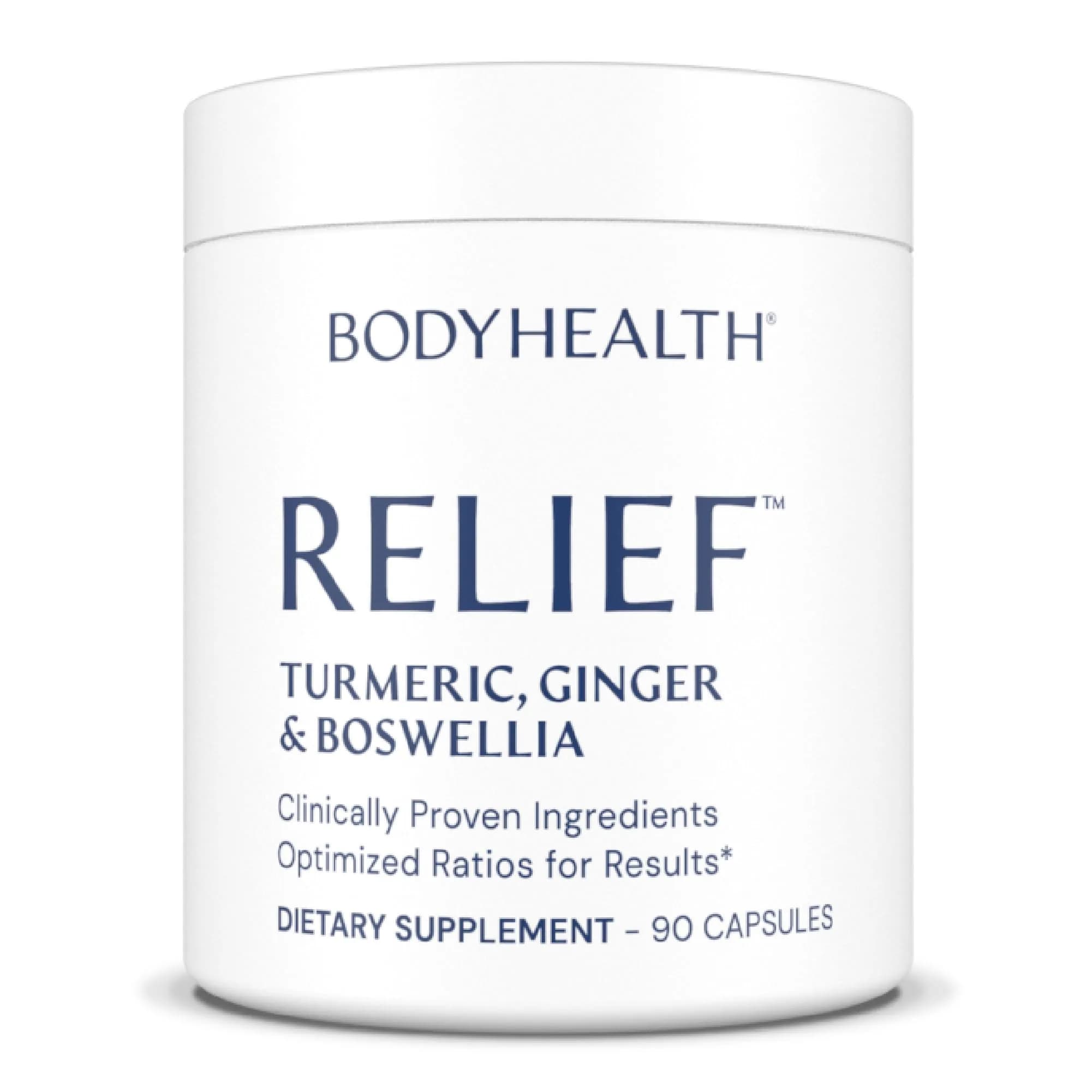BodyHealth Inflam Relief, Joint Supplement, Relief for Back, Knees, Hands | Natural, Non-GMO, Gluten Free (90 Capsules)