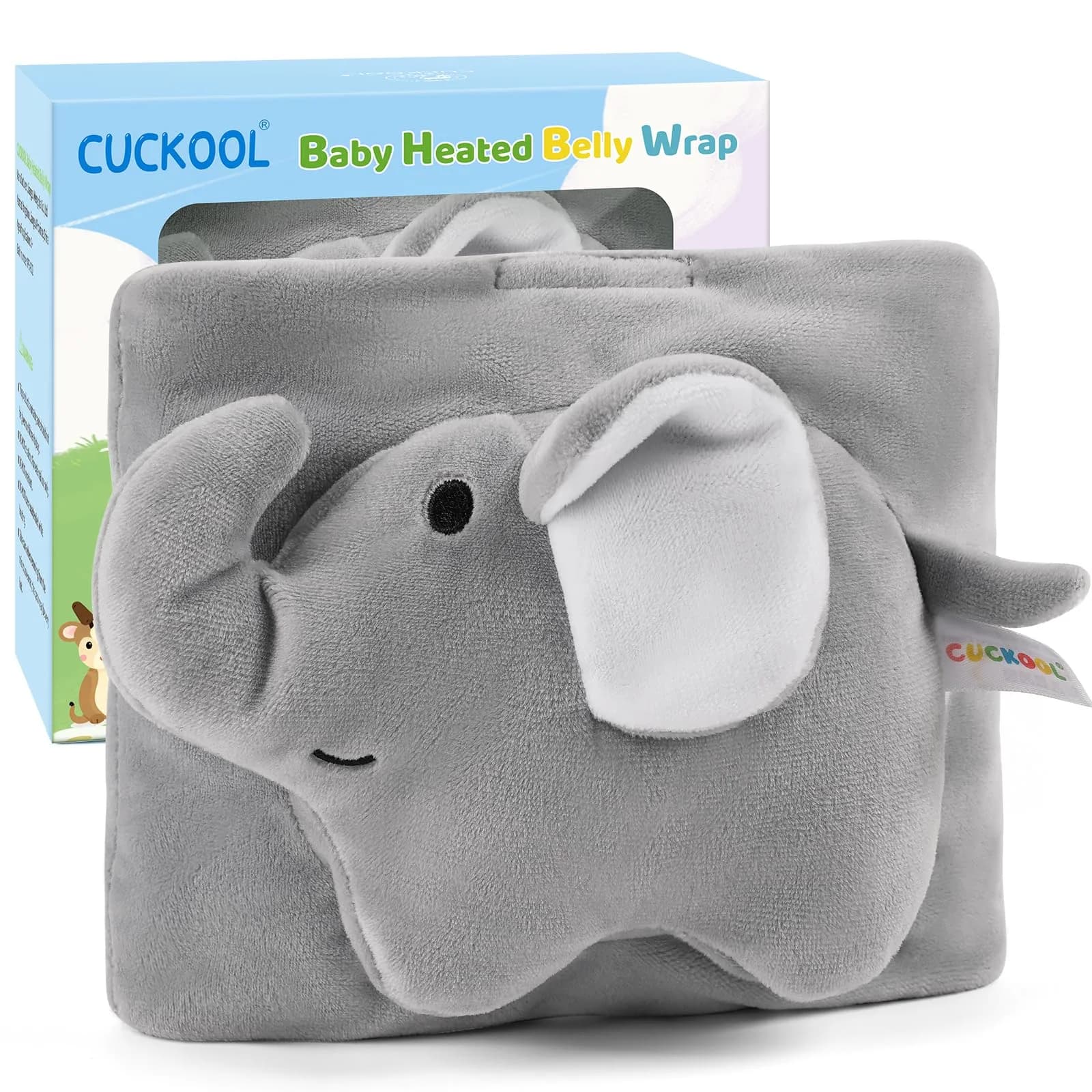 Cuckool Baby Colic and Gas Relief Heated Tummy Wrap with Gel Pack | 15.5-22 Inch Waist - main product image