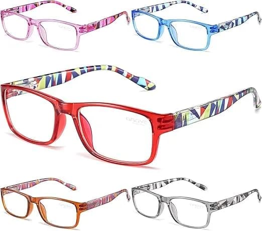 Gaoye Blue Light Reading Glasses 5-Pack Medium | Anti-Blue Light Computer Glasses - main product image
