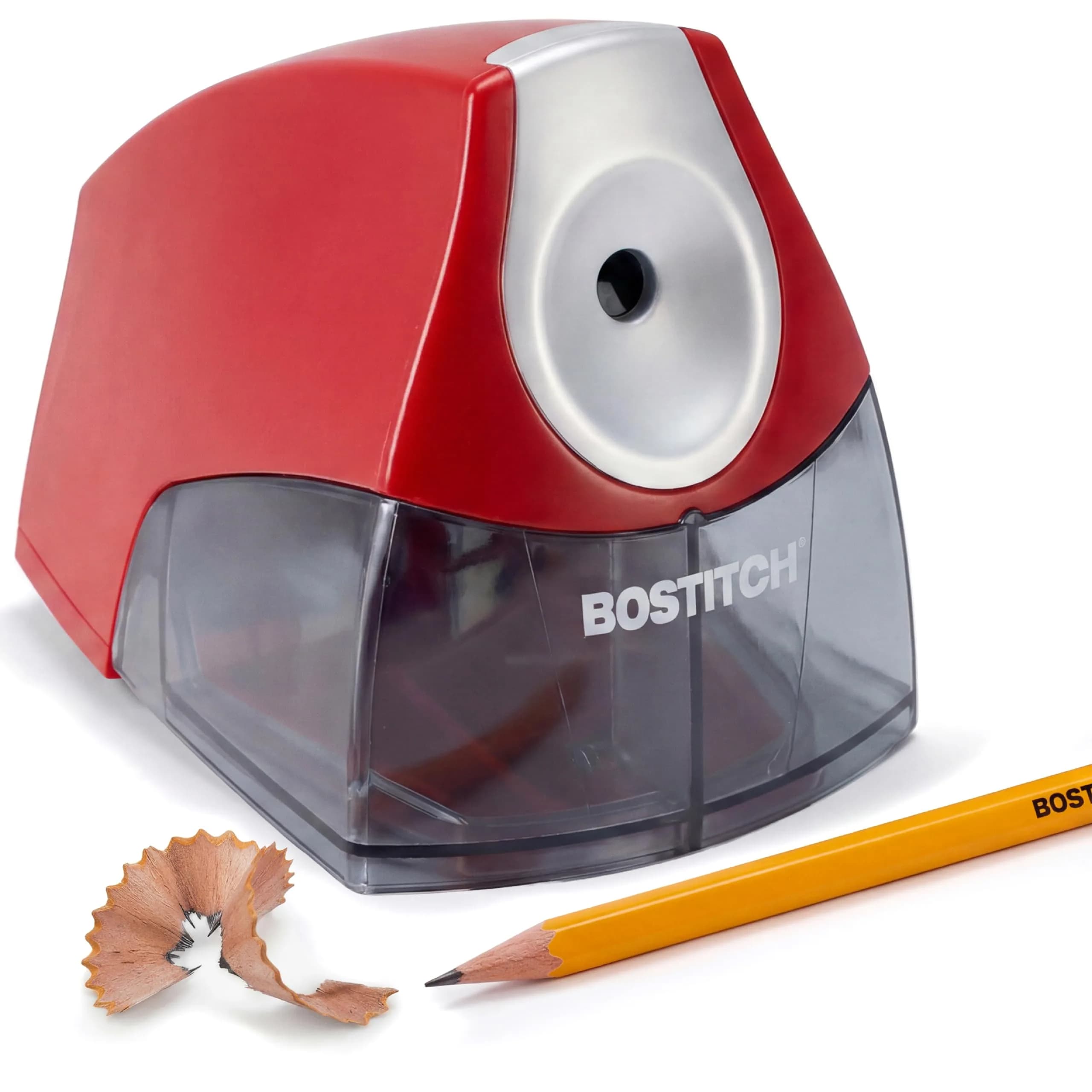 Bostitch Electric Pencil Sharpener for Classroom and Desk, Stall Free, Red | 7-Year Warranty - main product image