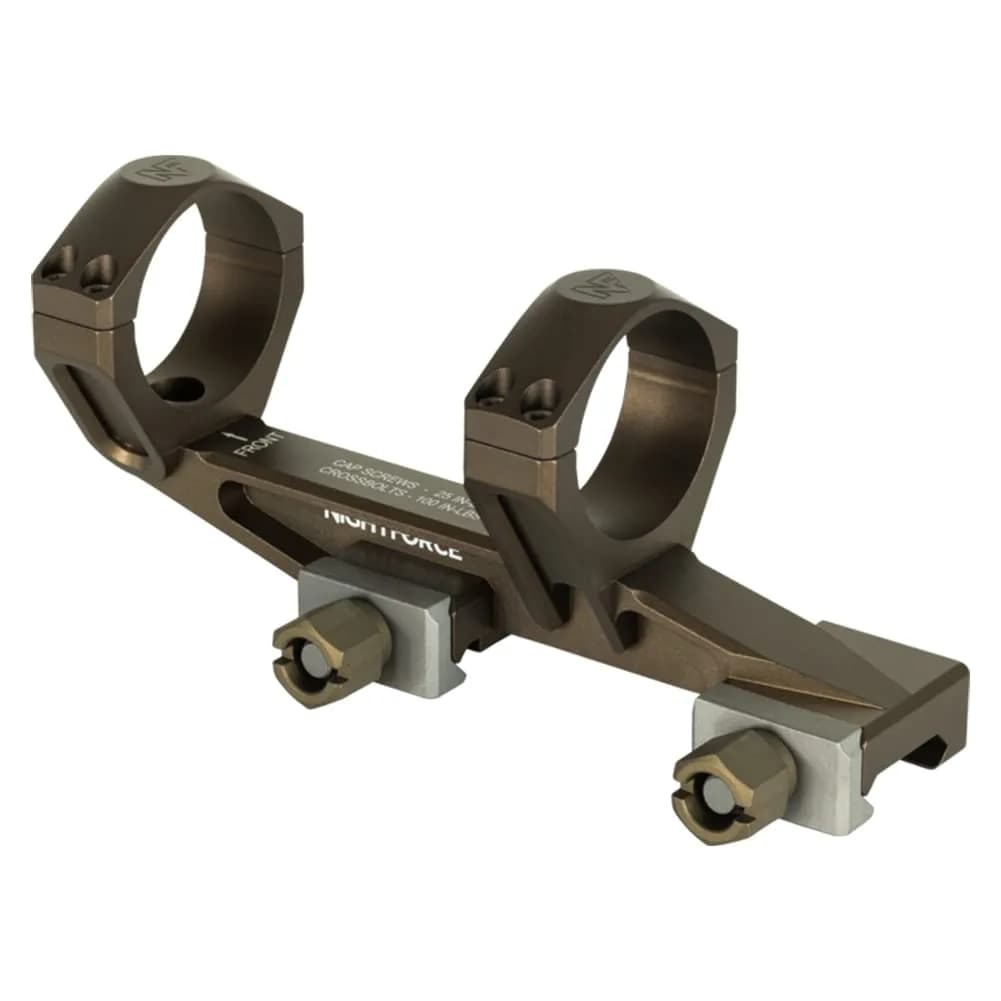 Nightforce UltraMount 30mm 1-Piece Scope Ring Mount | 0 MOA, 1.930" Height, Black, Aluminum/Steel/Titanium