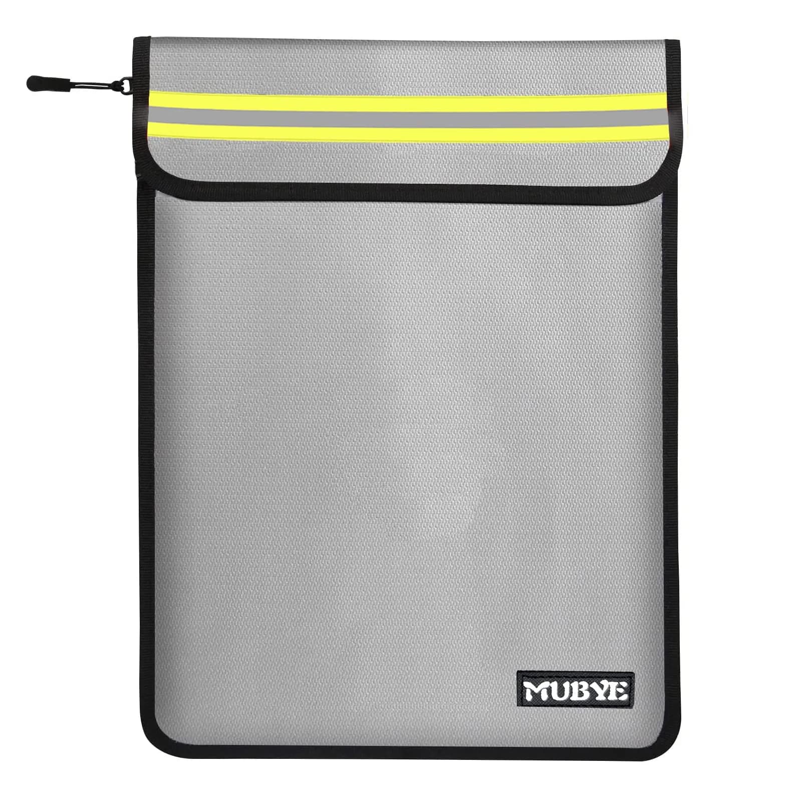 MUBYE Fireproof Waterproof Document Bag 39cm x 28cm (15"x 11") | Protects Valuables from Fire and Water - main product image