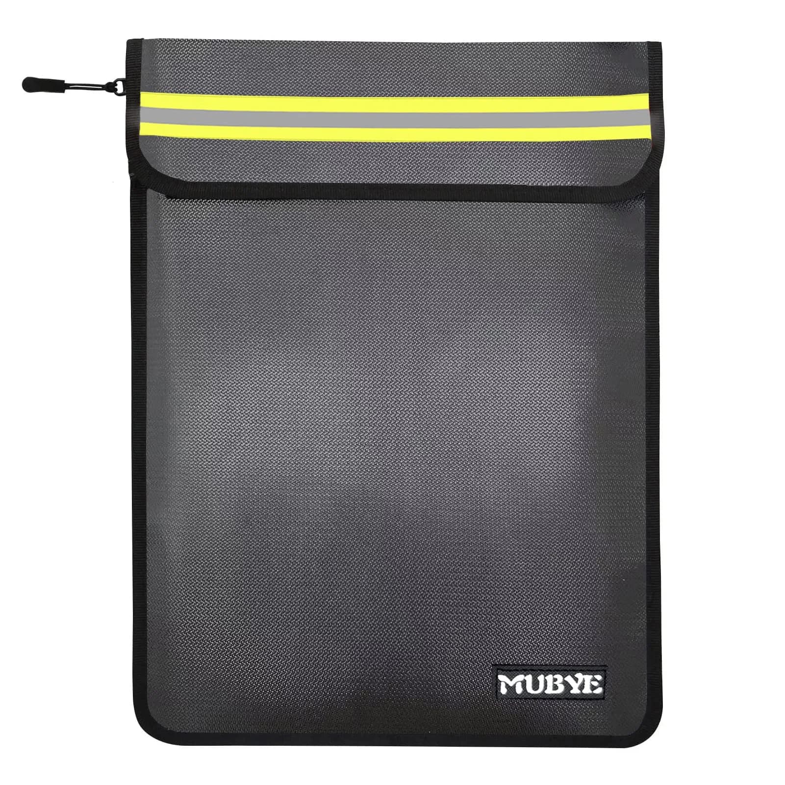 MUBYE Fireproof Waterproof Document Bag 43x28cm (15"x 11") | Protects Valuables from Fire & Water - main product image