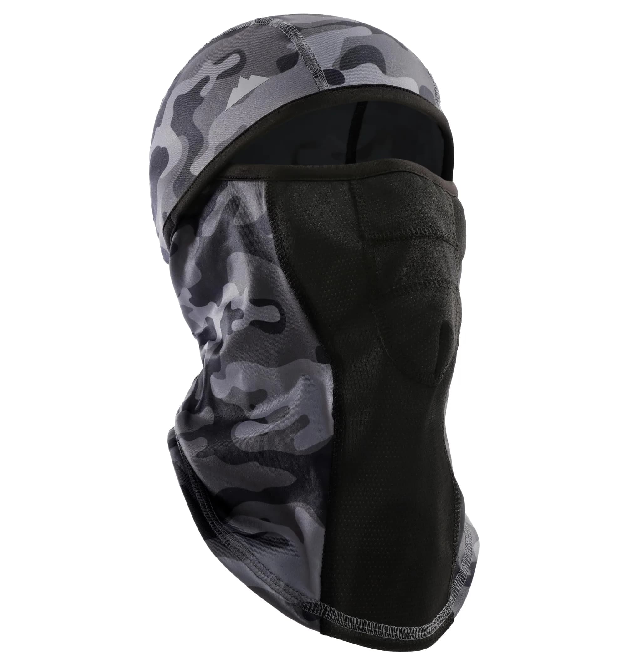 Tough Headwear Balaclava Ski Mask - Winter Face Cover for Men & Women - Gray Camo | Cold Weather Snow Gear