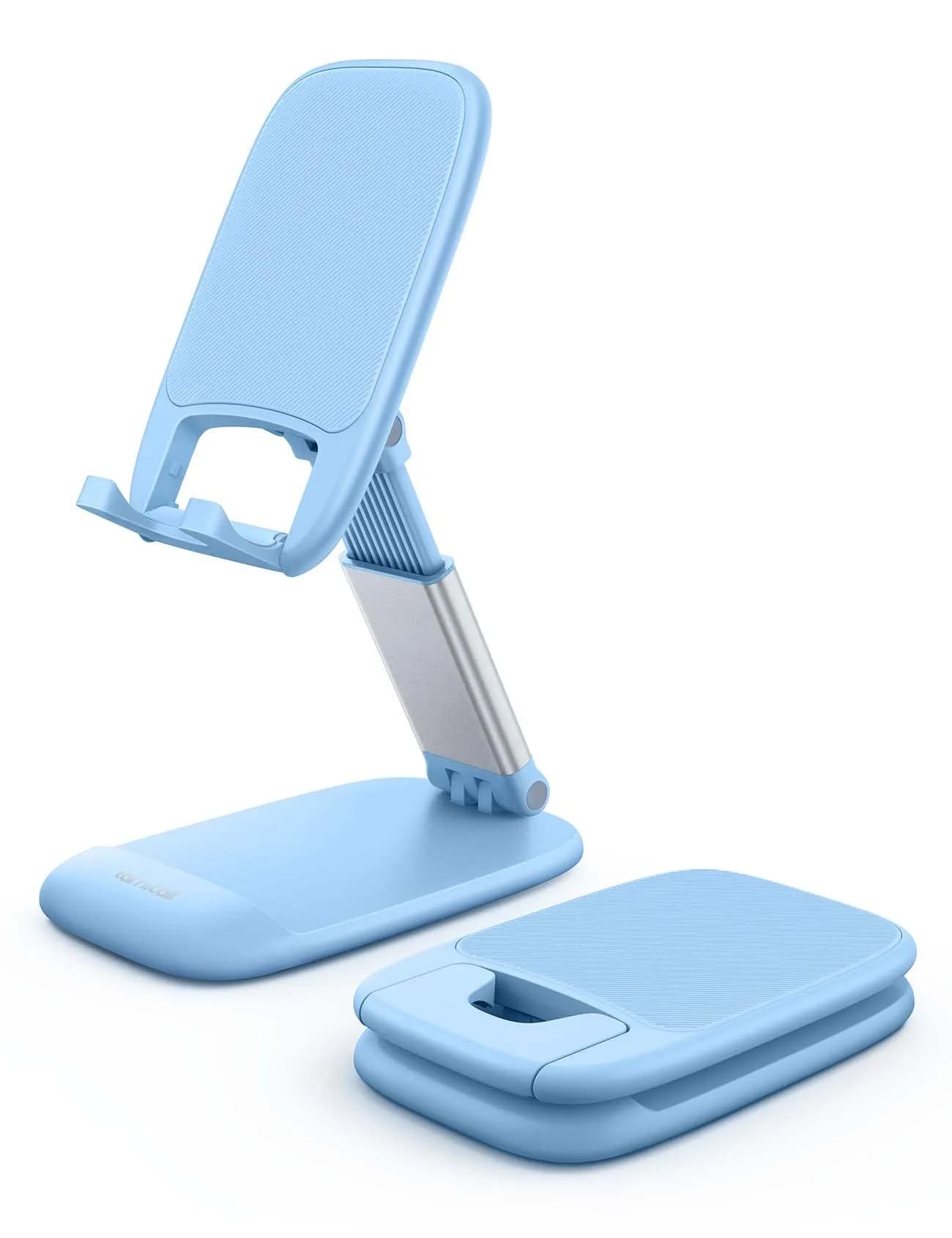 Lamicall Blue Portable Phone Stand | Adjustable Height & Angle Desk Accessory - main product image
