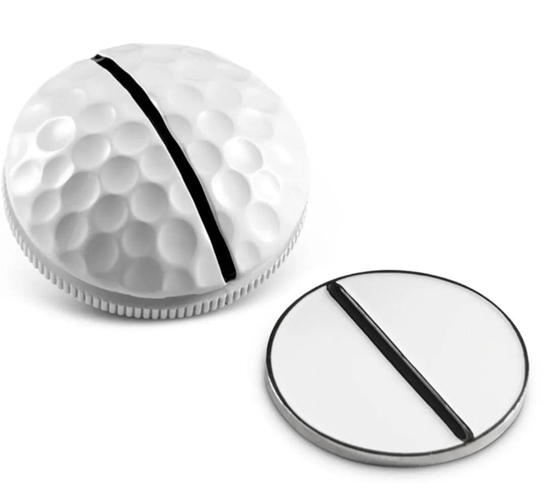 On Point Marker Dimpled Black | High-Visibility Golf Ball Marker for Accurate Putting