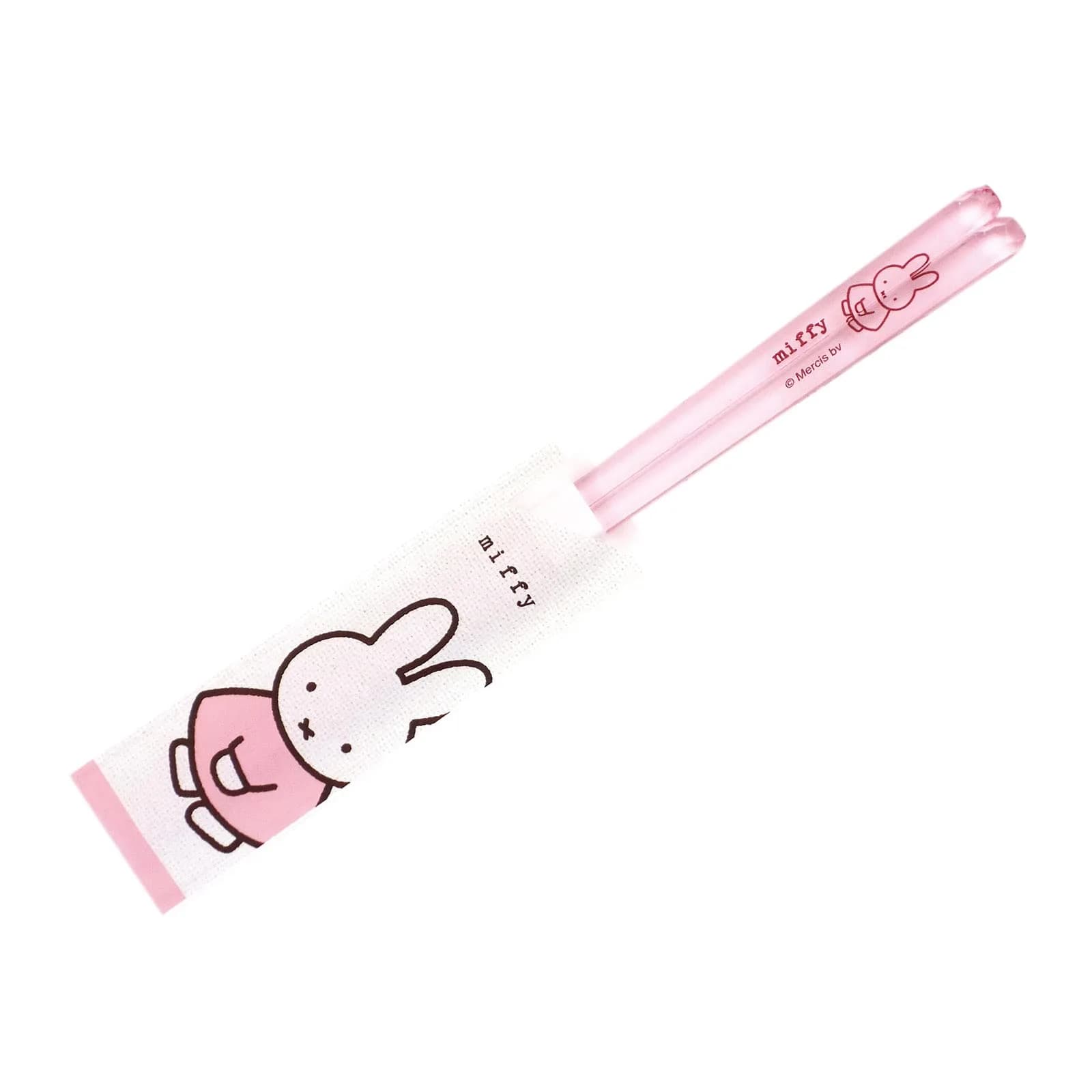 金正陶器(Kaneshotouki) Miffy Clear Chopsticks 23cm | Light Pink, Made in Japan, Dishwasher Safe