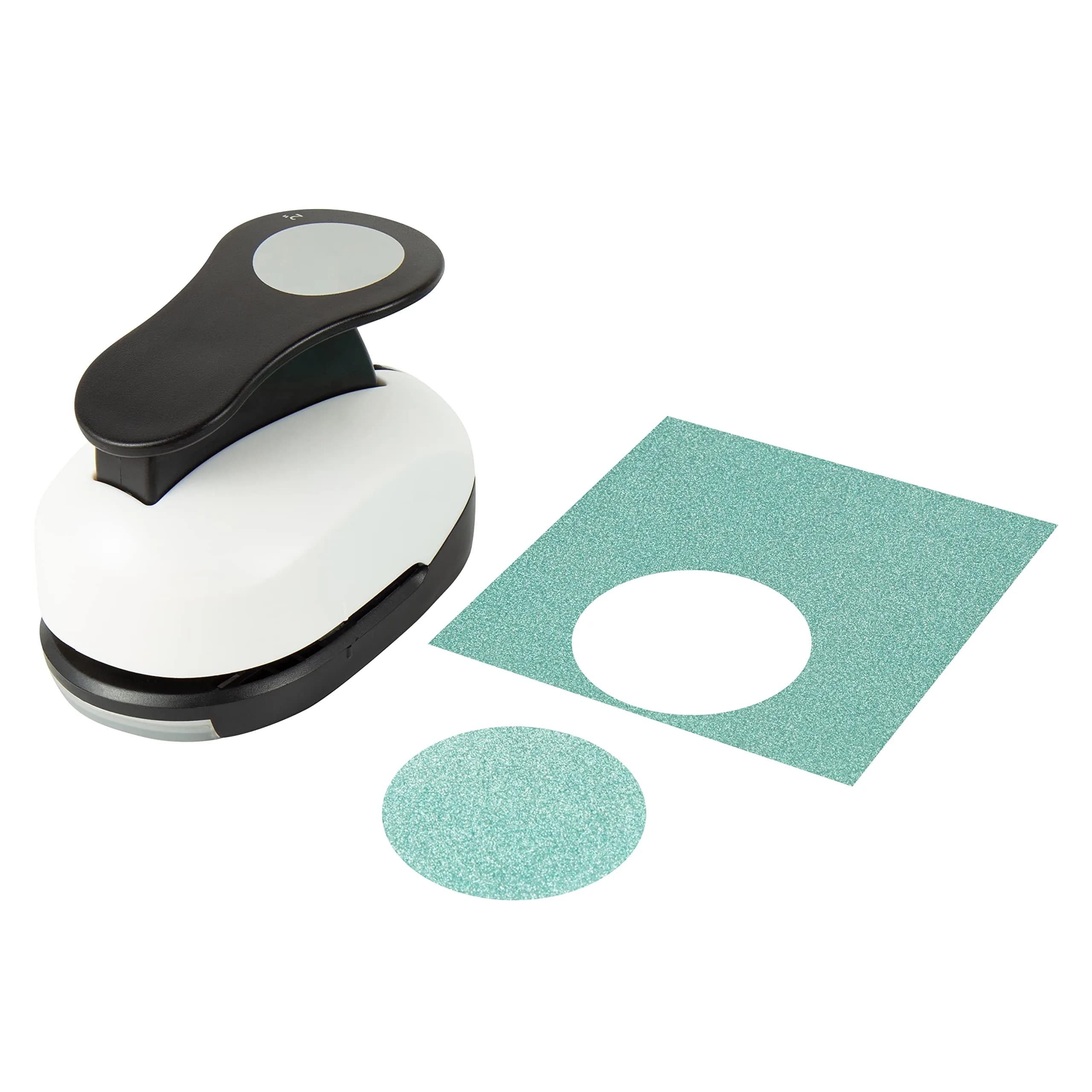QIQQIKIN 2 inch (50.8mm) Circle Hole Punch | Durable Metal Craft Punch for Paper, Cardstock, EVA Foam - main product image
