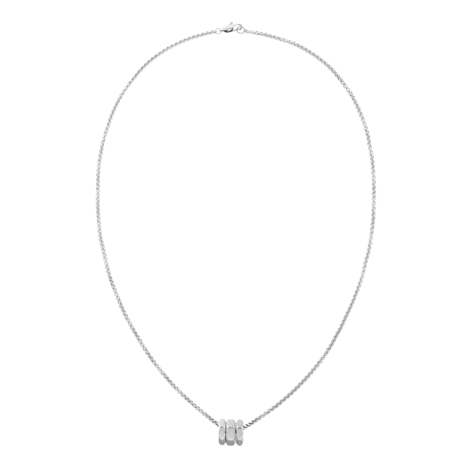 Calvin Klein Jewelry Men's Stainless Steel Bolt Necklace | Modern Industrial Style (24 in) - main product image