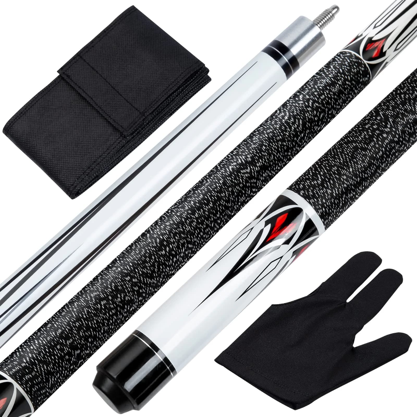 Teekerwan Maple Pool Cue Stick 152.4cm (58 inch) 19 oz | Professional Grade for Indian Billiards