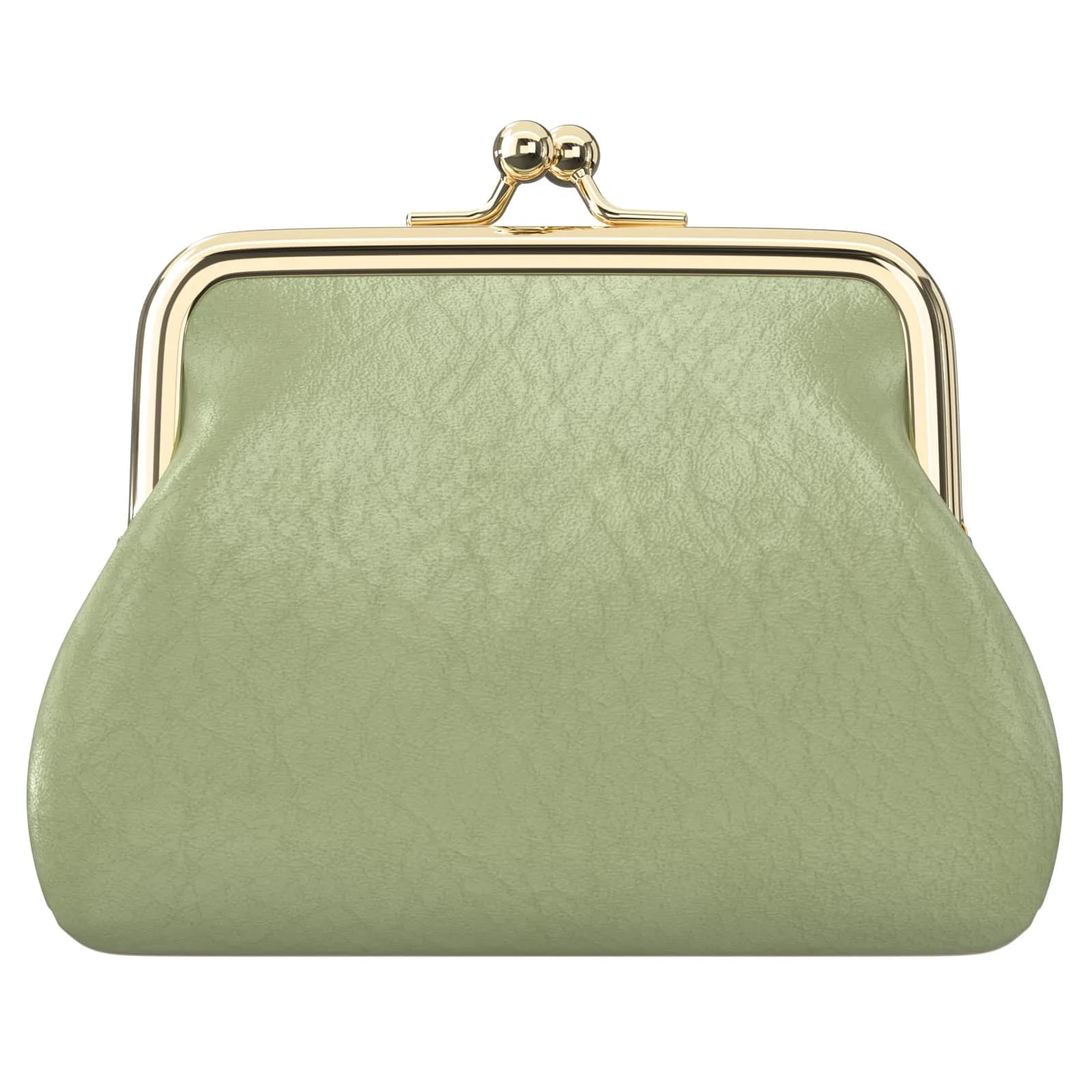 Nipichsha PU Leather Coin Purse Small Wallet with Kiss Lock Clasp, 13.5cm (5.3 Inch) | Holds Coins, Cards, and Small Essentials