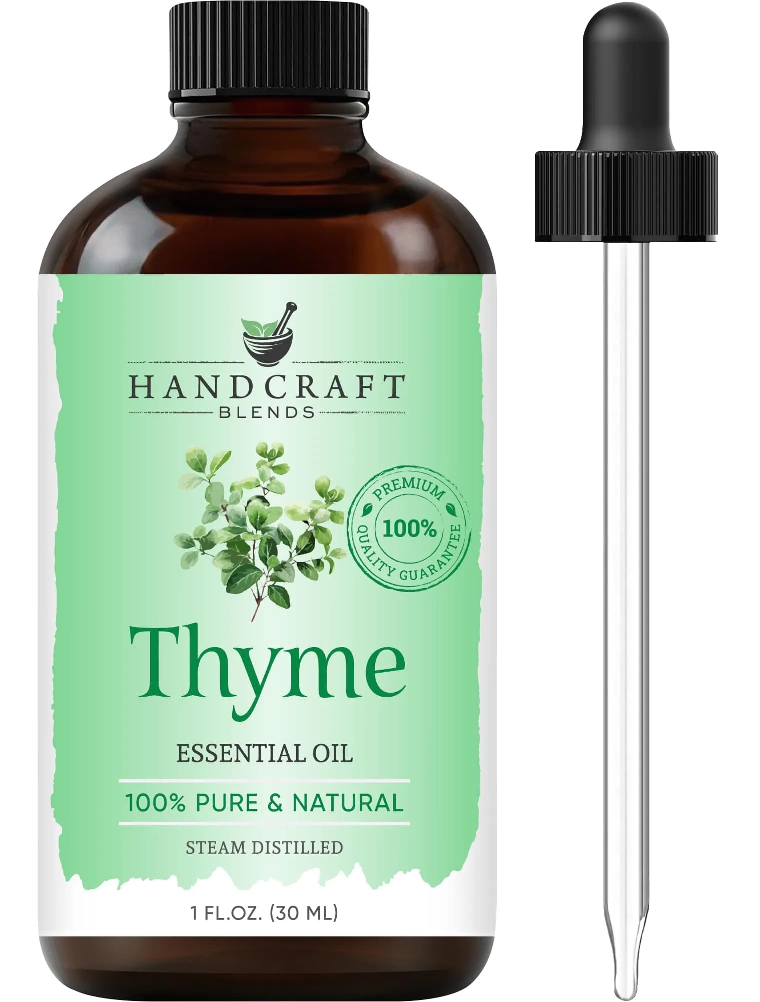 Handcraft Blends Thyme Essential Oil 1 Fl Oz (30ml) | Pure & Natural for Aromatherapy, Skin, Soap Making - main product image