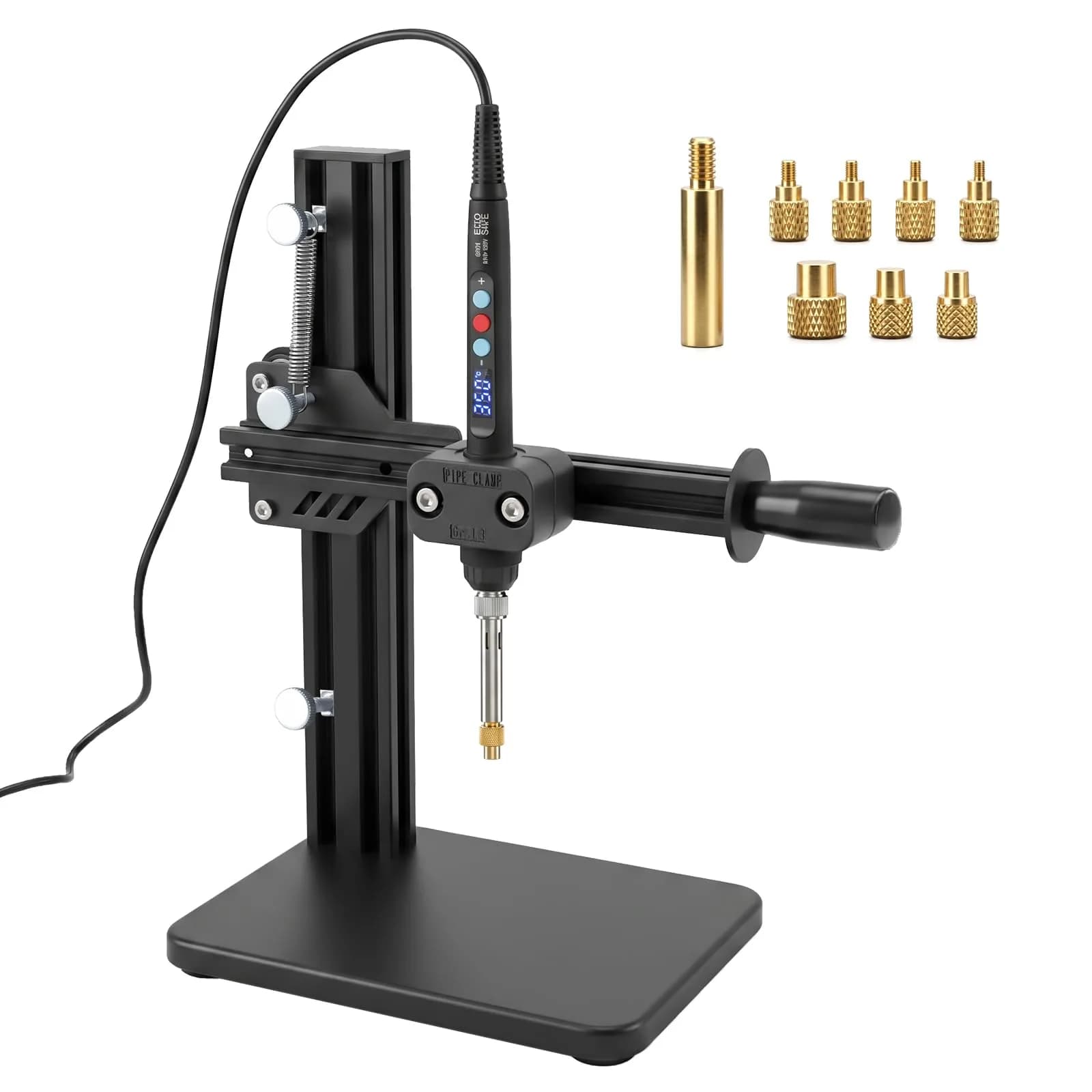 3DZWMAN Vertical Heat Set Insert Tool with 110V/220V Soldering Iron | M2-M8 Brass Inserts for 3D Printing - main product image
