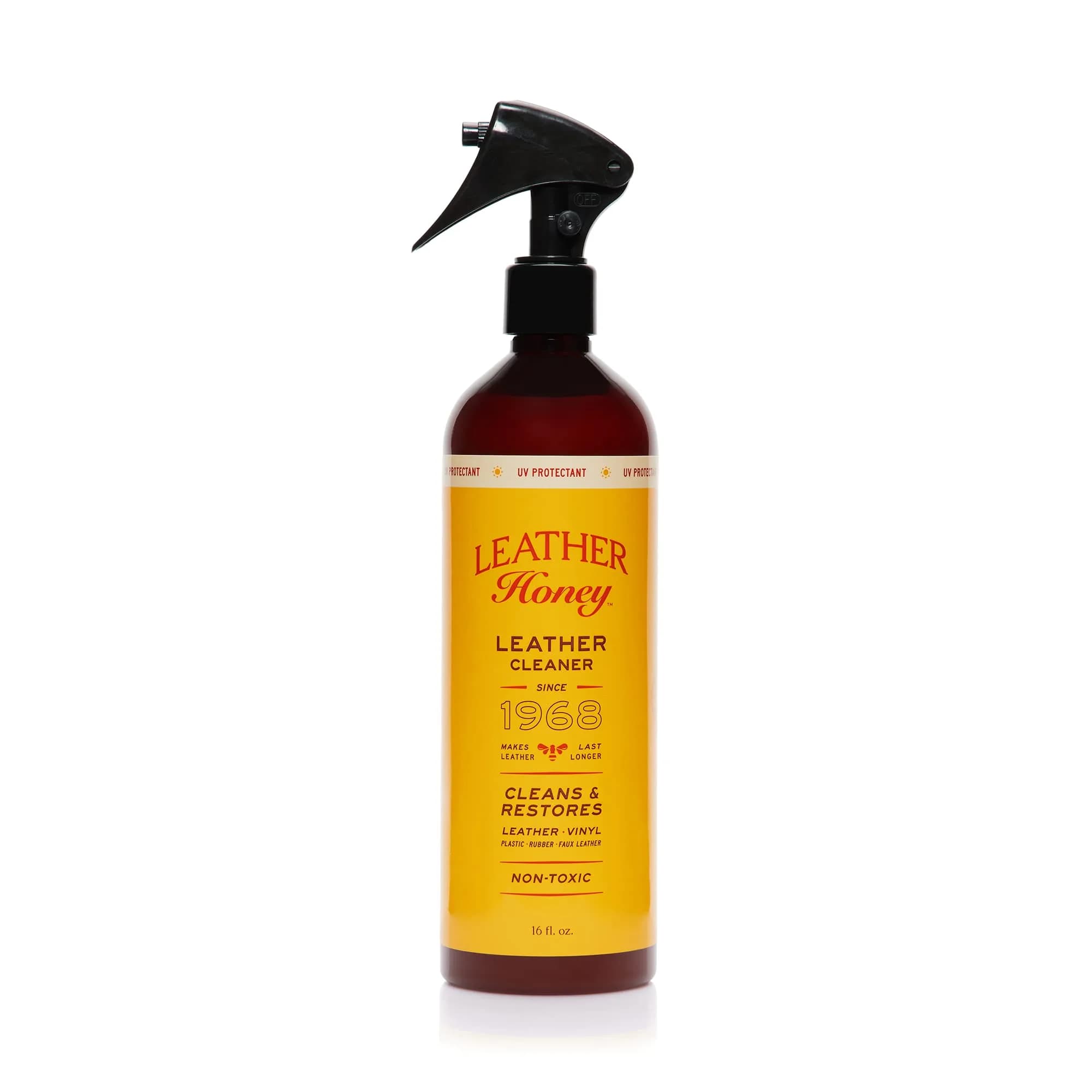 Leather Honey Leather Cleaner 473ml (16 Fl Oz) | Non-Toxic UV Protection for All Leather Types - main product image