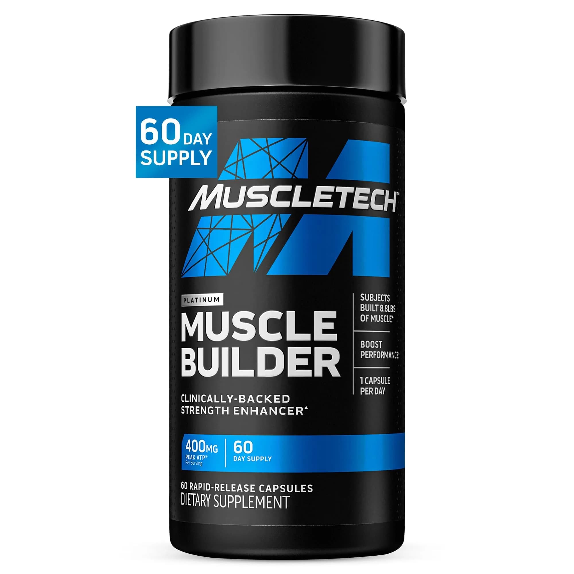 MuscleTech Platinum Muscle Builder Capsules | 60 Count (60 Servings) - main product image