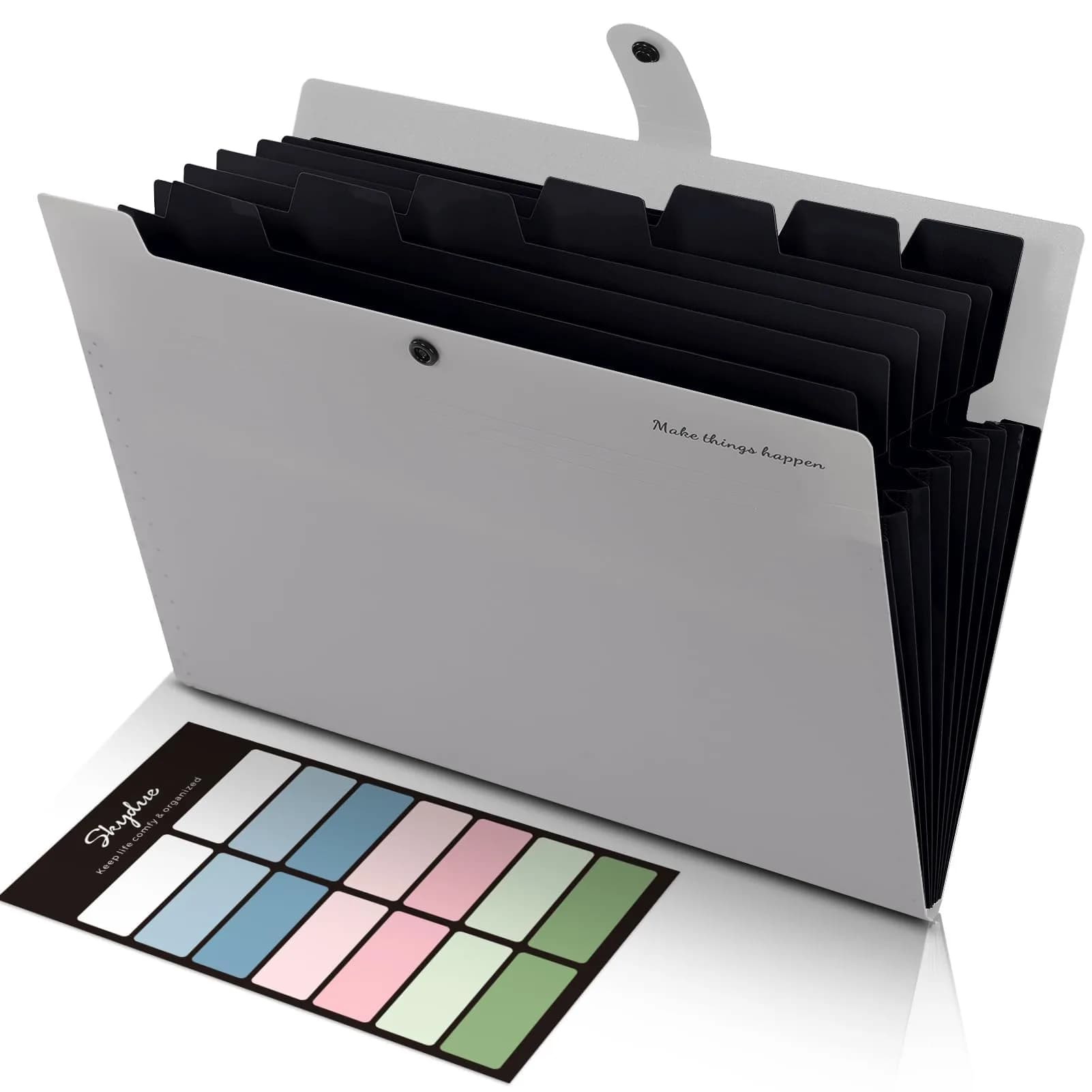 SKYDUE Accordion File Organizer 8 Pockets 32.5 cm (12.8 in) | Portable Document Paper Organizer for Office, School, Home - main product image