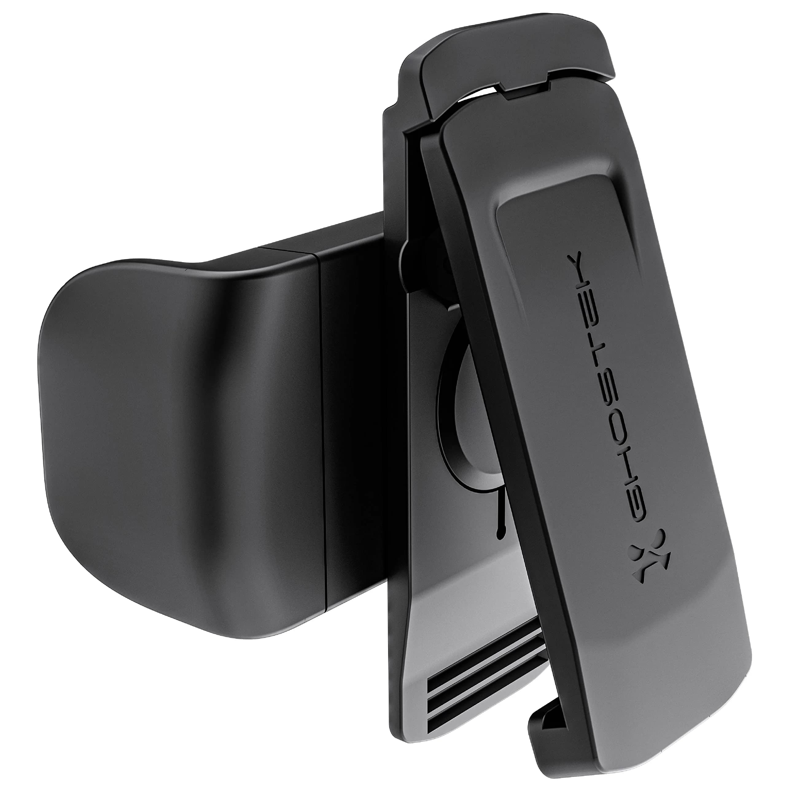 Ghostek Universal Belt Clip Holster with Kickstand & Swivel Mount, Fits Phones up to 3.7" Wide | Black - main product image