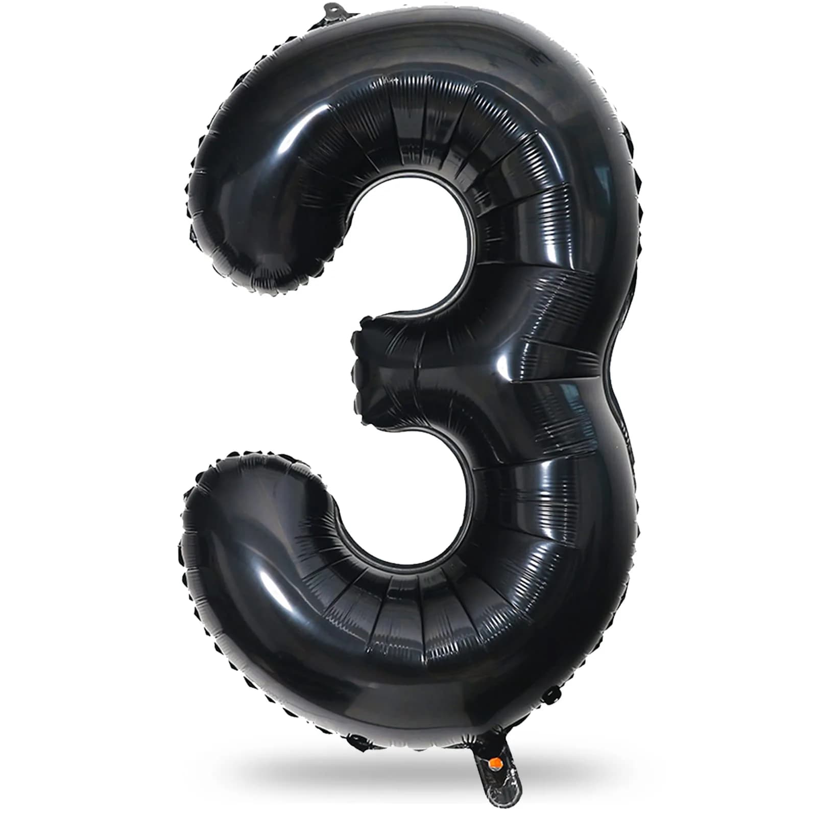Lingqiang Black Number 3 Balloon 40 inch | Reusable Foil Party Decoration - main product image