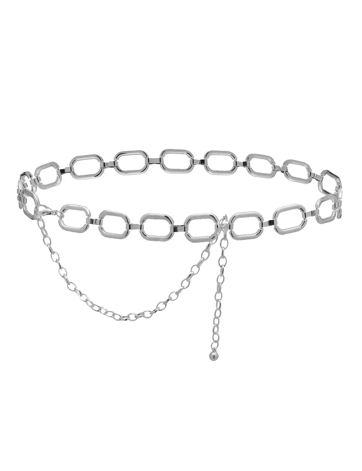 TOPACC Silver Chain Belt for Women | Dainty Metal Link Waist Accessory (28-36in)