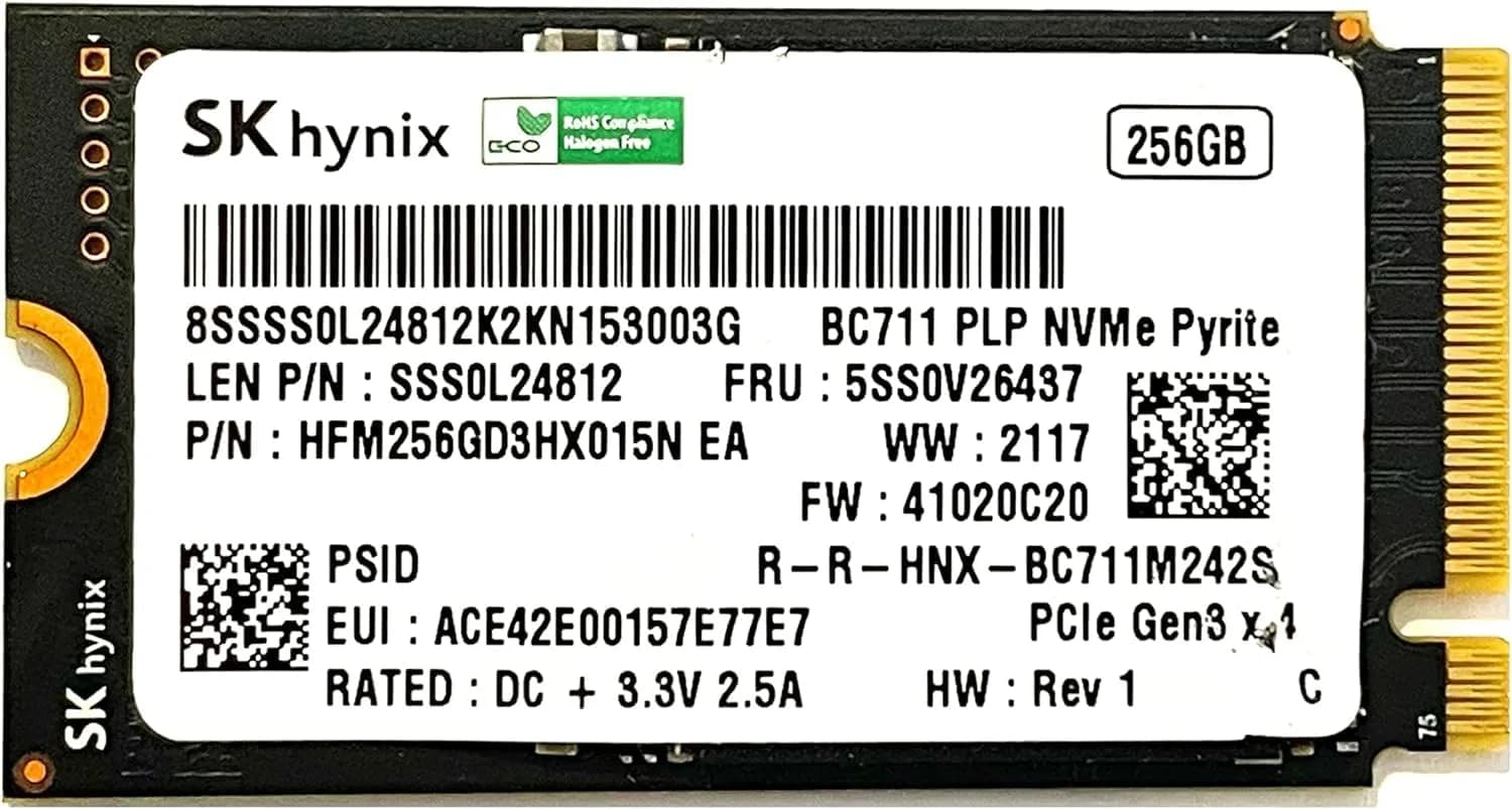 SK Hynix 256GB PCIe NVMe 2242 SSD (HFM256GD3HX015N) | Fast Internal Storage - main product image