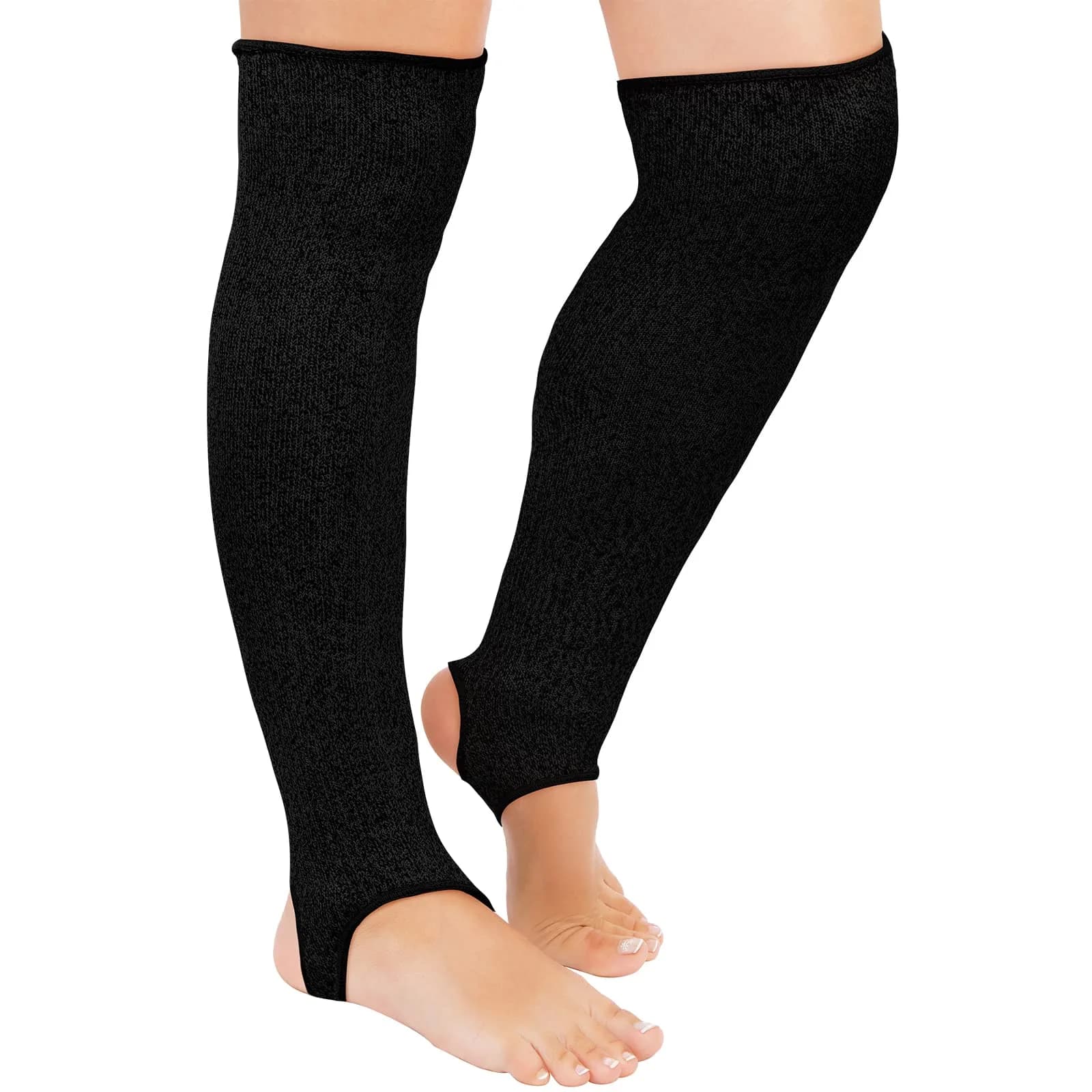 Zhanmai Cut Resistant Leg Sleeves for Safety | Breathable & Lightweight (Heel Hole Style)