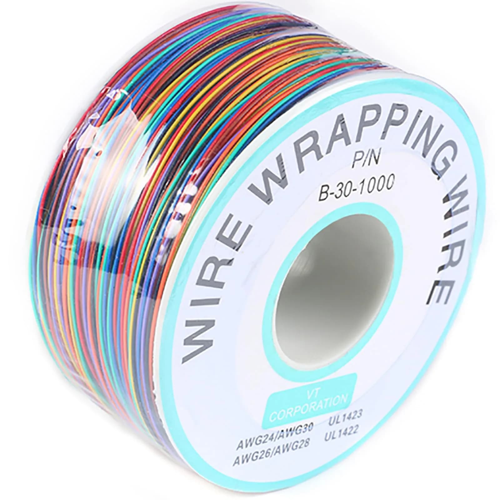 JESSINIE 8-Color Electronic Wire - 30 AWG Single Core, 250M | Tinned Copper Solid Cable for Circuit Boards - main product image