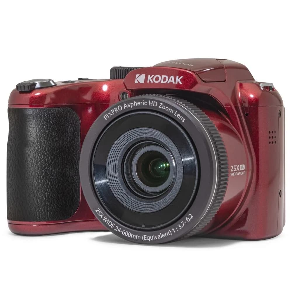 KODAK PIXPRO AZ255 Digital Camera 16MP 25x Optical Zoom Red | 1080p Full HD Video & OIS