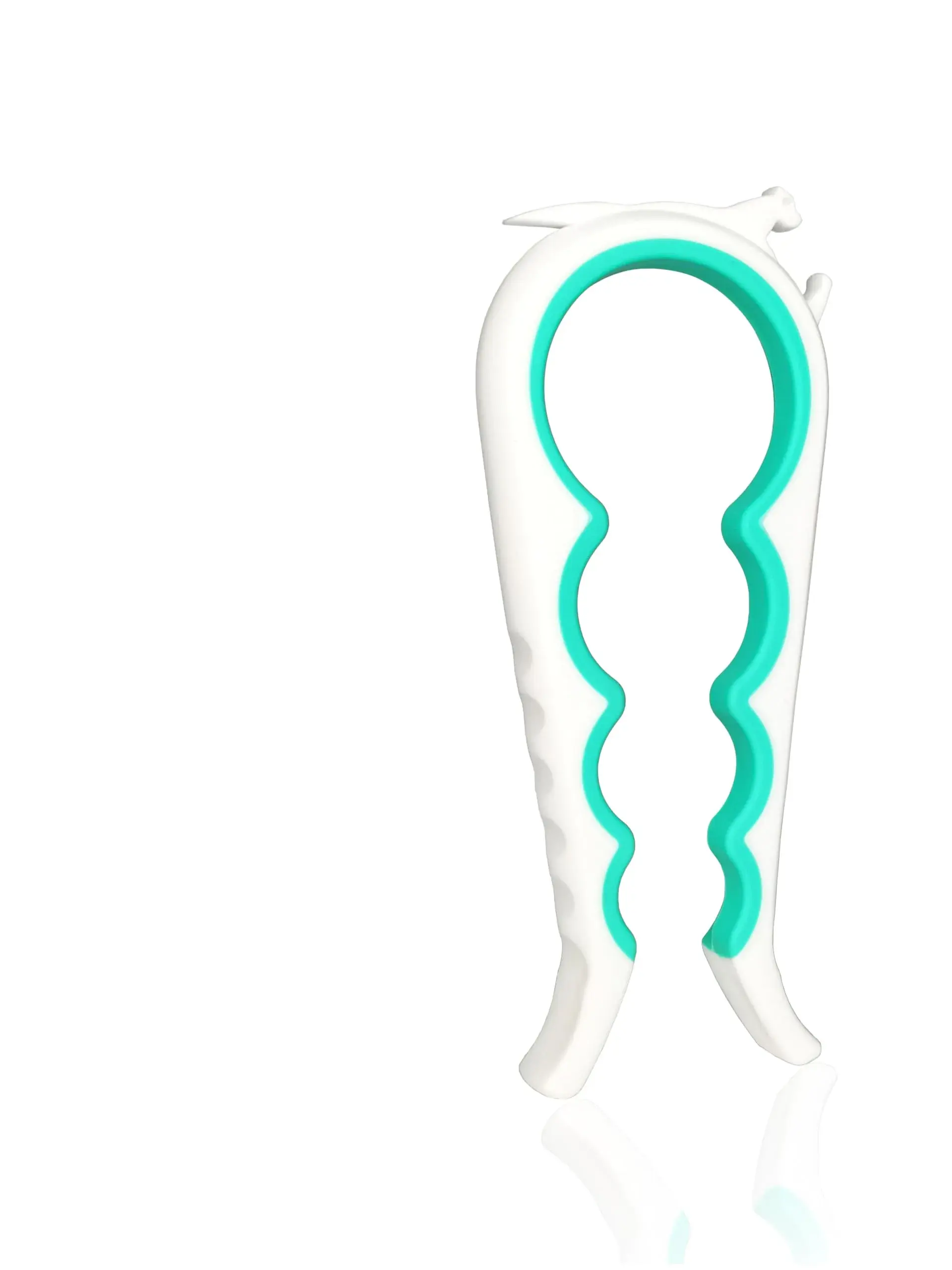 Otstar Jar Opener Bottle & Can Opener for Weak Hands | Effortless Lid Removal (White & Cyan)