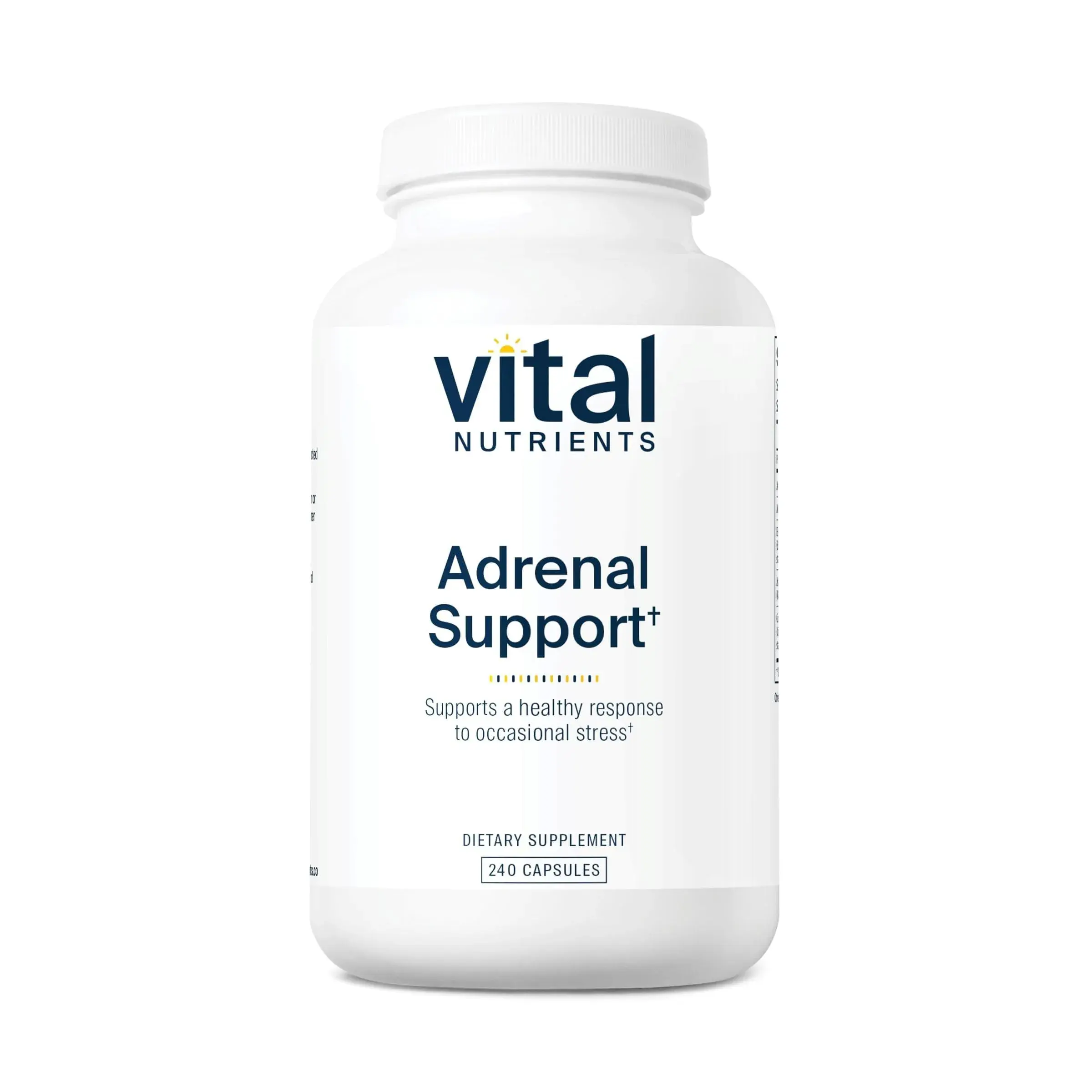 Vital Nutrients Adrenal Support for Gland Function, 240 Capsules | Supports Stress & Cortisol Balance