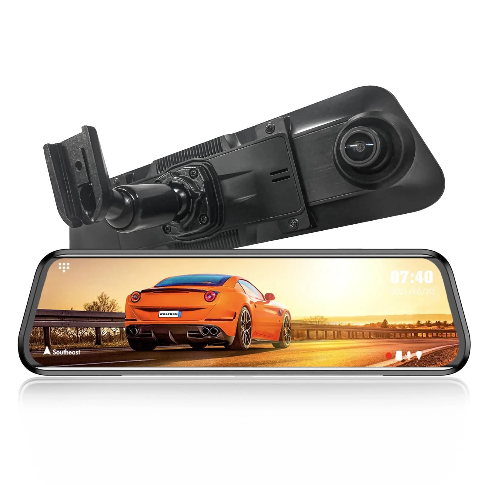 WOLFBOX OEM Bracket for G900 Tripro Mirror Dash Cam | Secure Rearview Mount