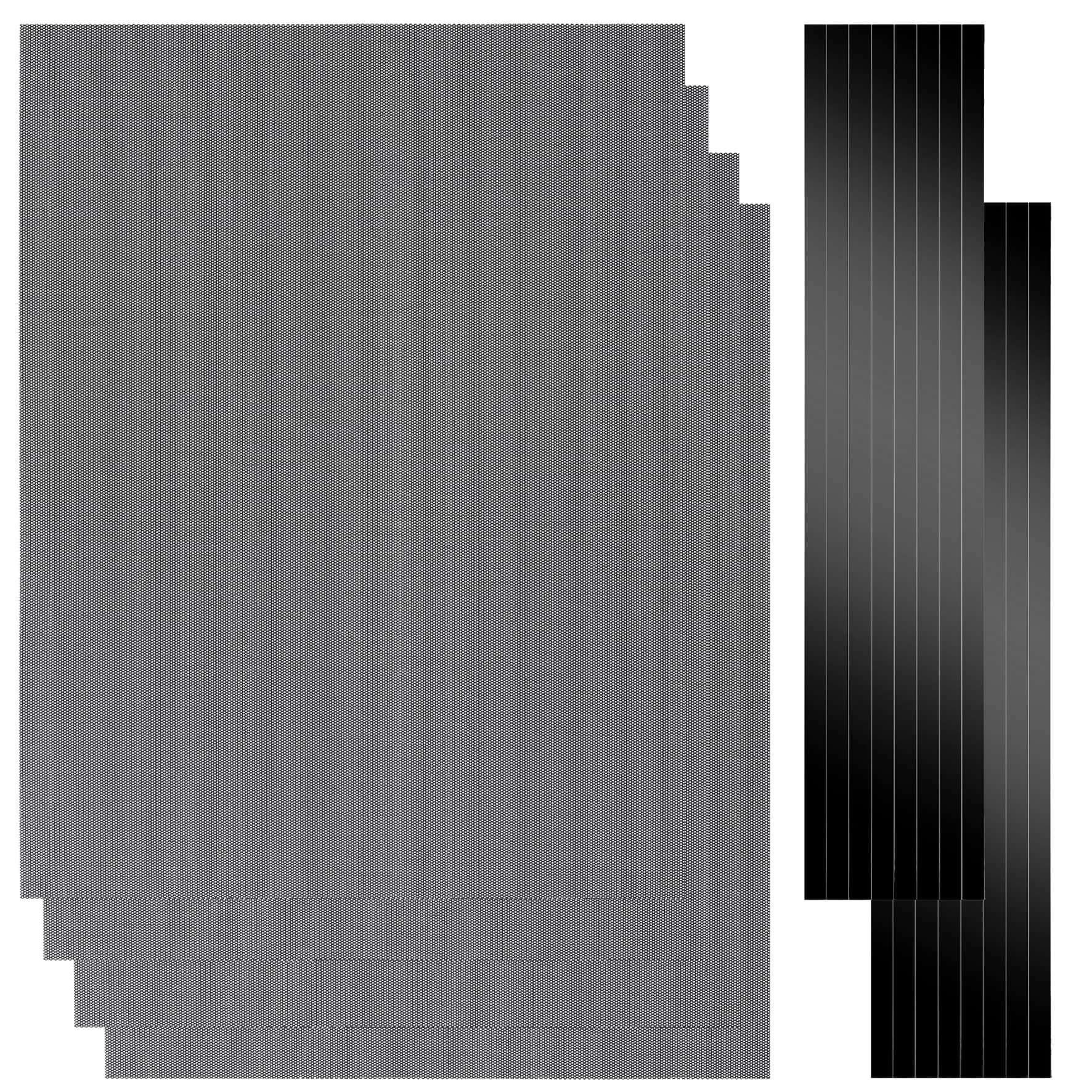 YSSHUI Magnetic PC Dust Filter Mesh 400x300mm PVC | Dust & Airflow Balance for PC & Home (110-120c) - main product image