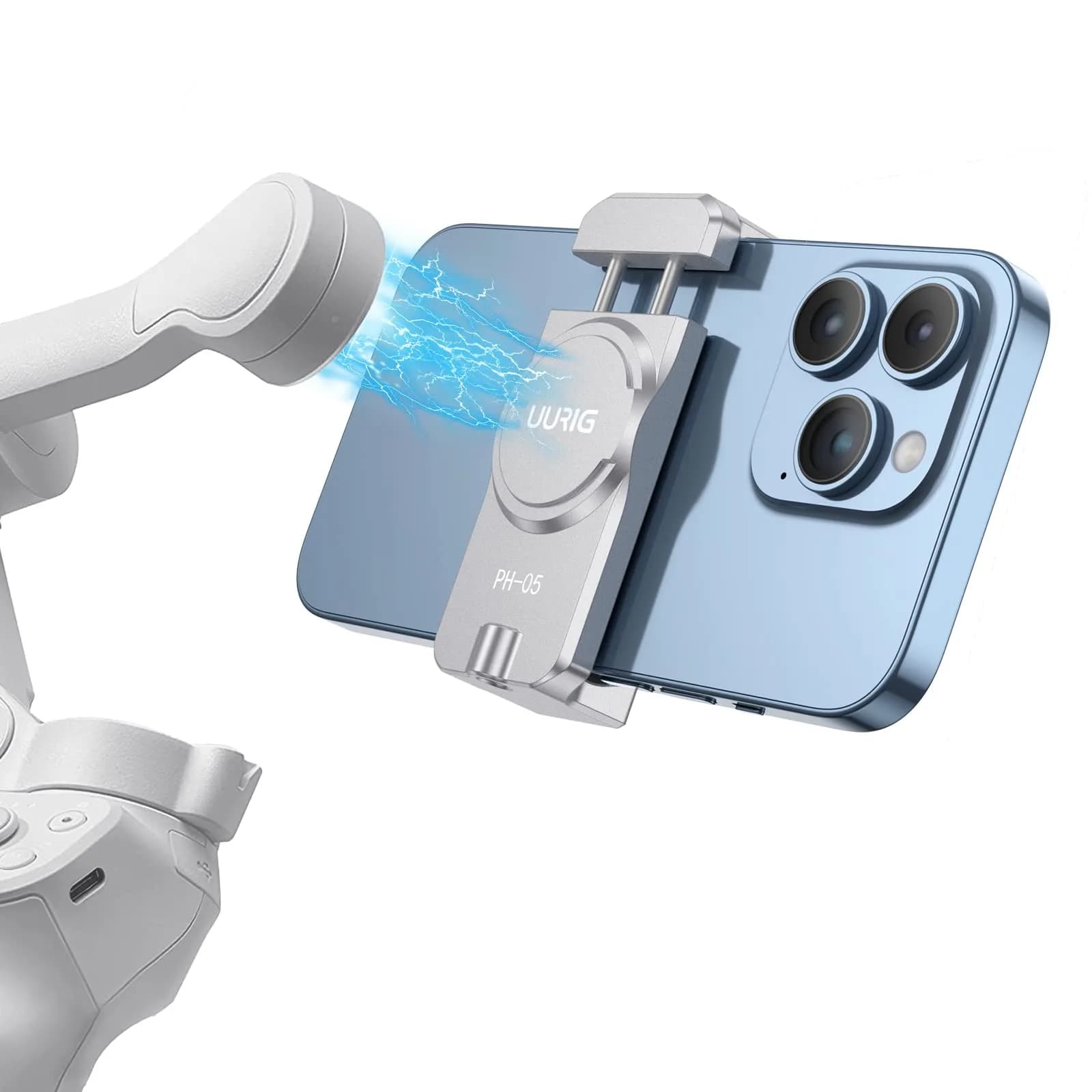 VRIG Select Magnetic Cell Phone Clamp for DJI OM | Metal, Portable, 1/4" Screw, Cold Shoe, 56.5g, Compatible with DJI Osmo Mobile 8/7/6/5 - main product image