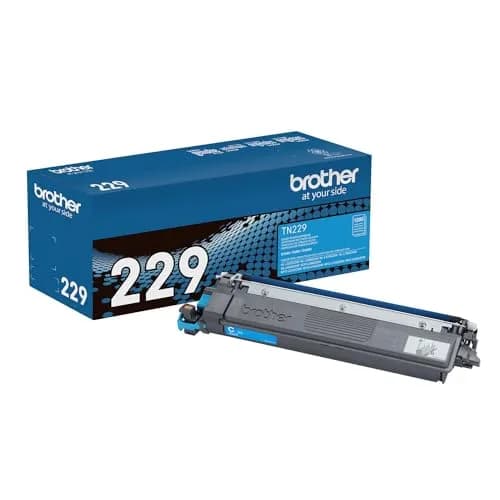 Brother Genuine TN229XLC Cyan High Yield Toner Cartridge | USA Import for Laser Printers - main product image