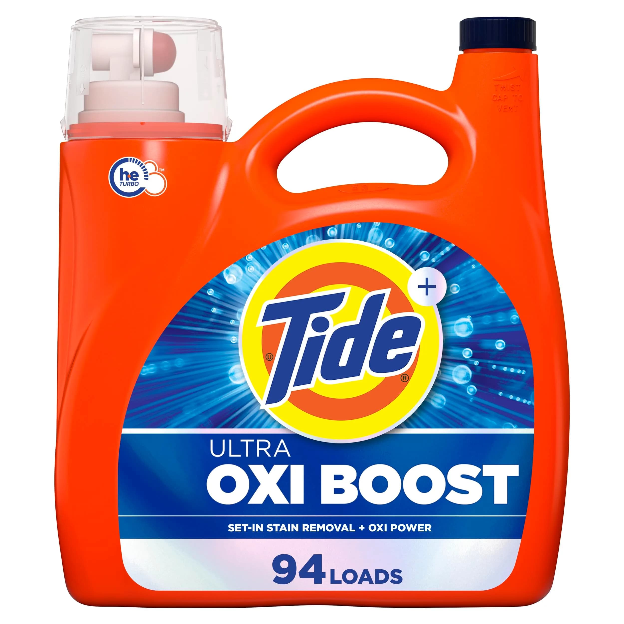 Tide Ultra Oxi Boost Liquid Laundry Detergent, 132 fl oz (3.9 L) | Powerful Stain Removal for Indian Homes - main product image