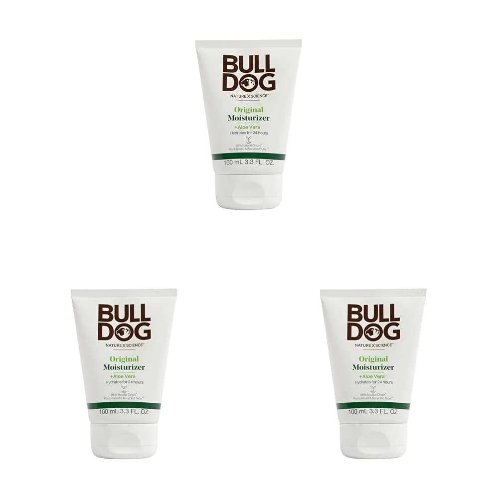Bulldog Skincare for Men Original Face Moisturizer 295ml (3 x 3.3 Fl Oz) | Hydrates Skin for Men - main product image