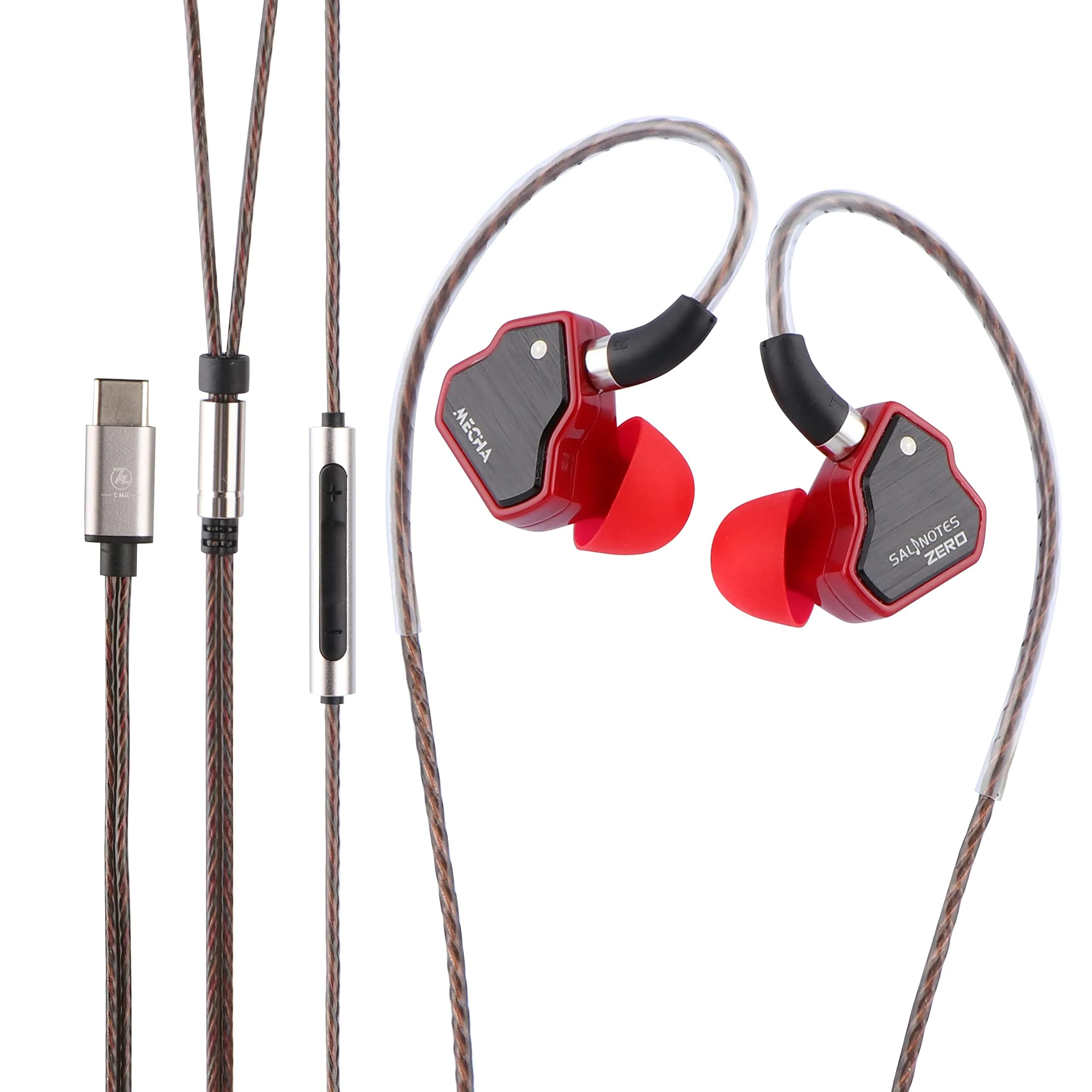 Linsoul 7Hz Salnotes Zero HiFi 10mm Dynamic Driver In-Ear Earphone with Microphone, Black