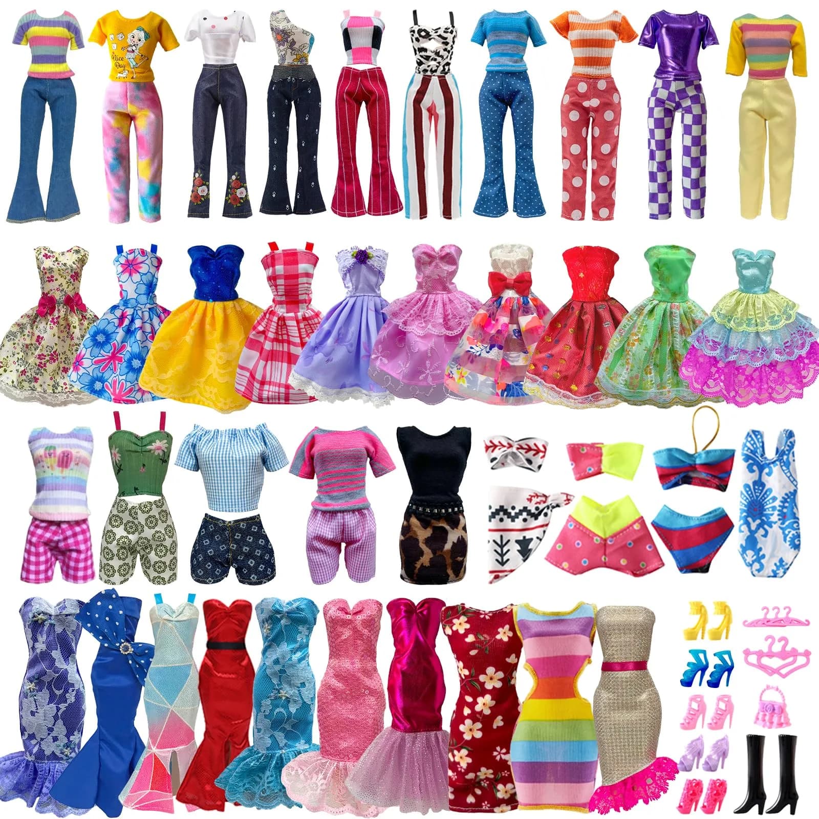 Babeilei Doll Clothes & Accessories Set for 11.5 Inch Dolls | 30 Pieces Variety Pack - main product image