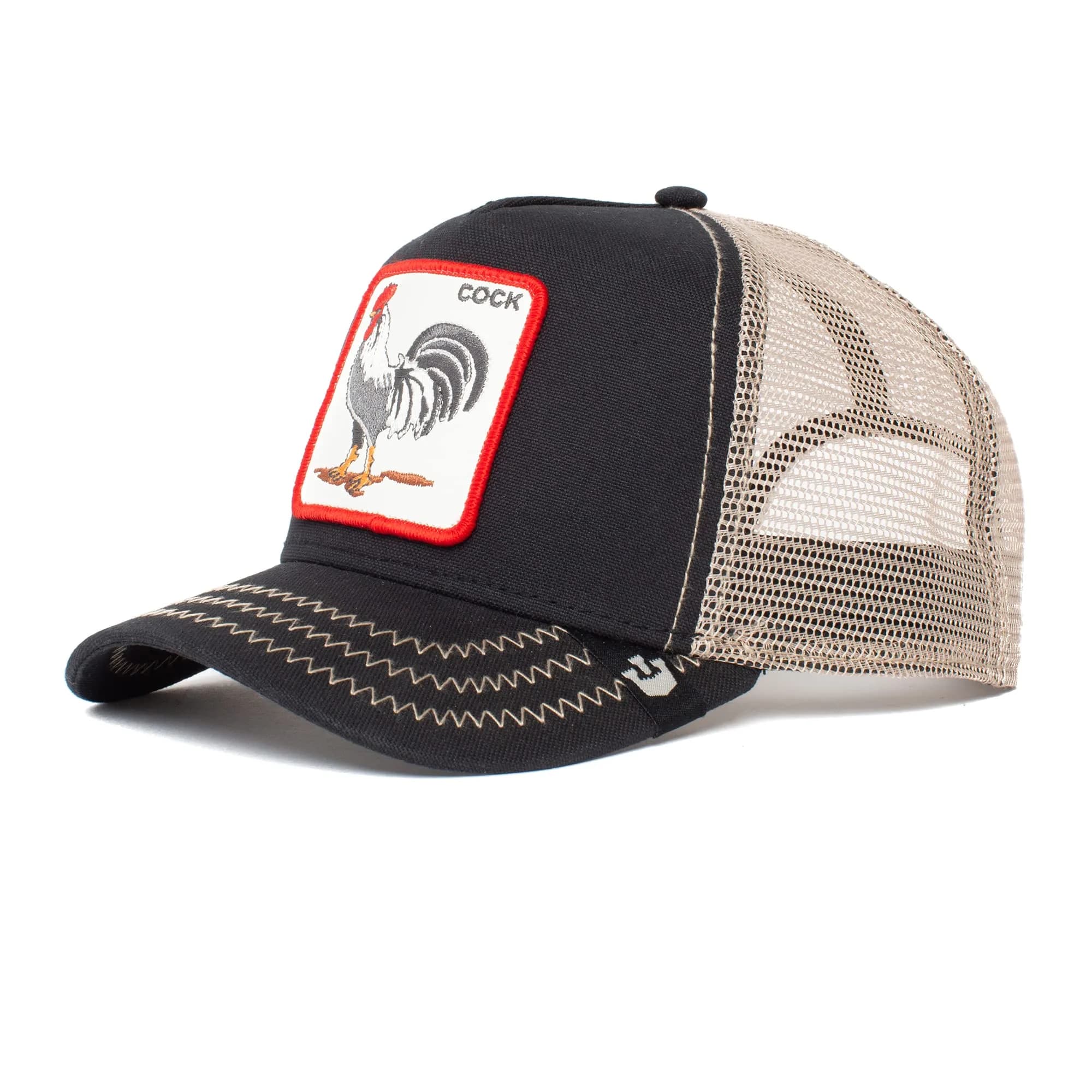 Goorin Bros. The Farm Unisex 'The Cock' Trucker Hat, Black, One Size - main product image