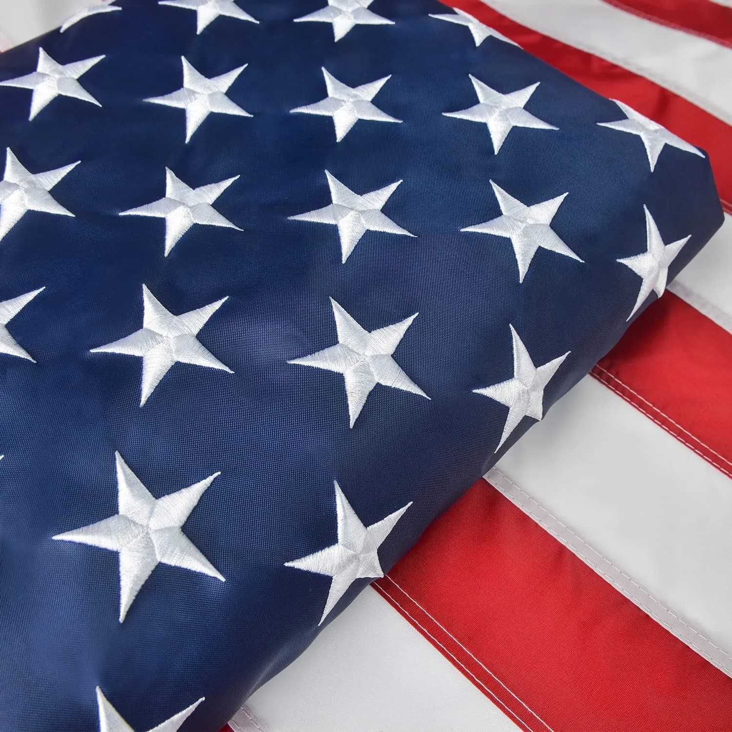Olycole American Flag 2x3 FT Embroidered Stars & Brass Grommets | Durable Outdoor Polyester - main product image