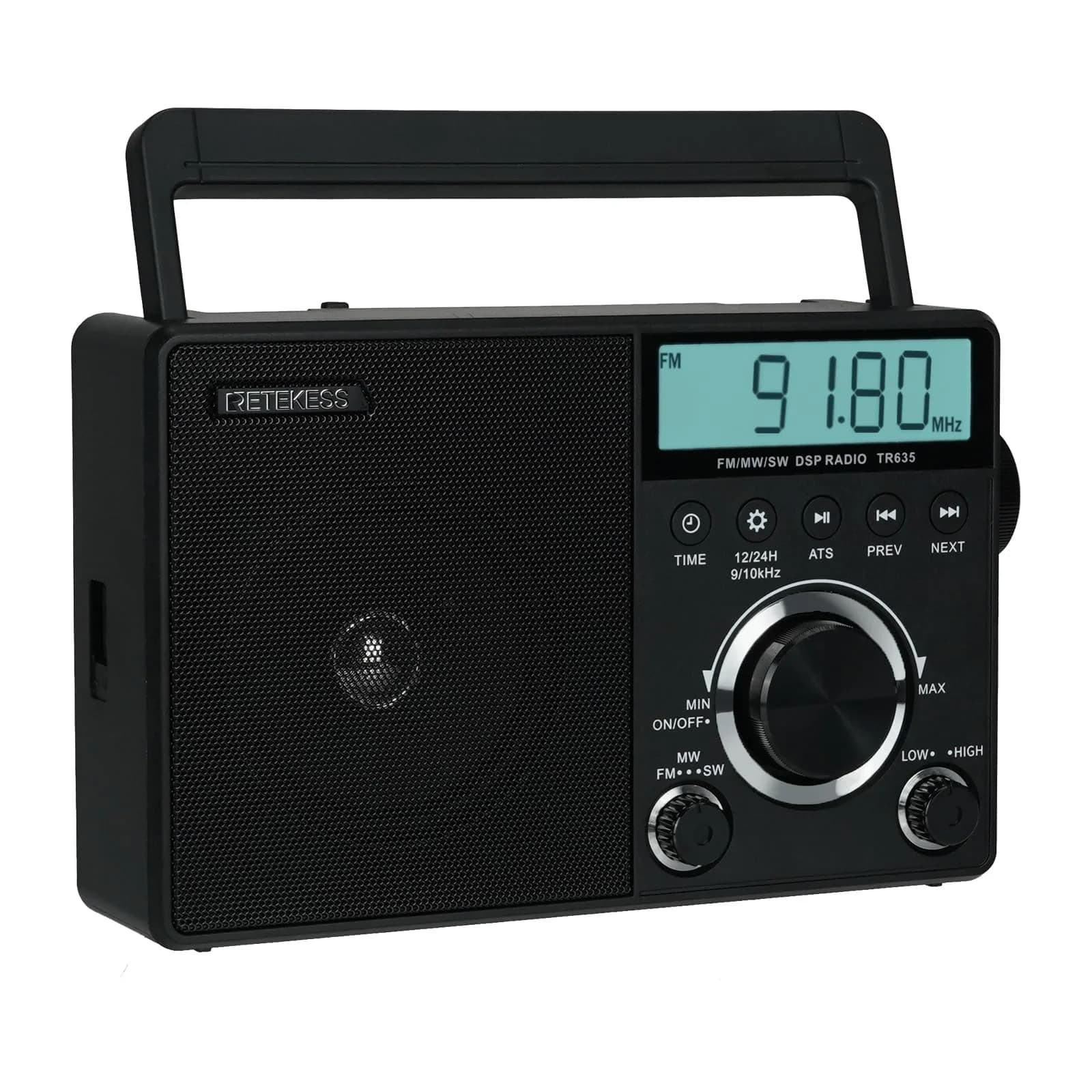 Retekess TR635 Portable Digital Radio | AM FM Shortwave Radio for Seniors & Travel
