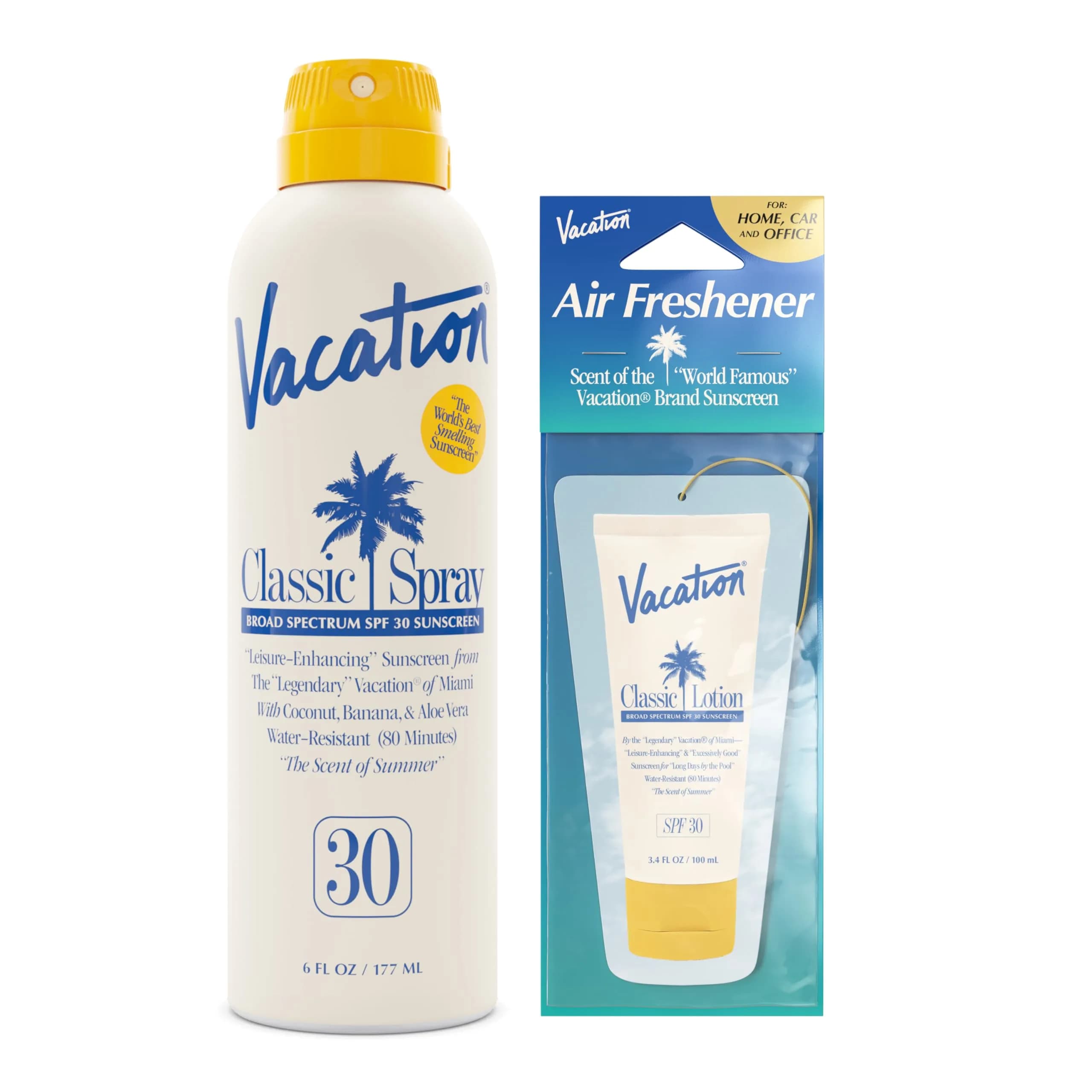 VACATION Classic SPF 30 Sunscreen Spray 177ml (6 Fl Oz) | Broad Spectrum UVA/UVB Protection - main product image