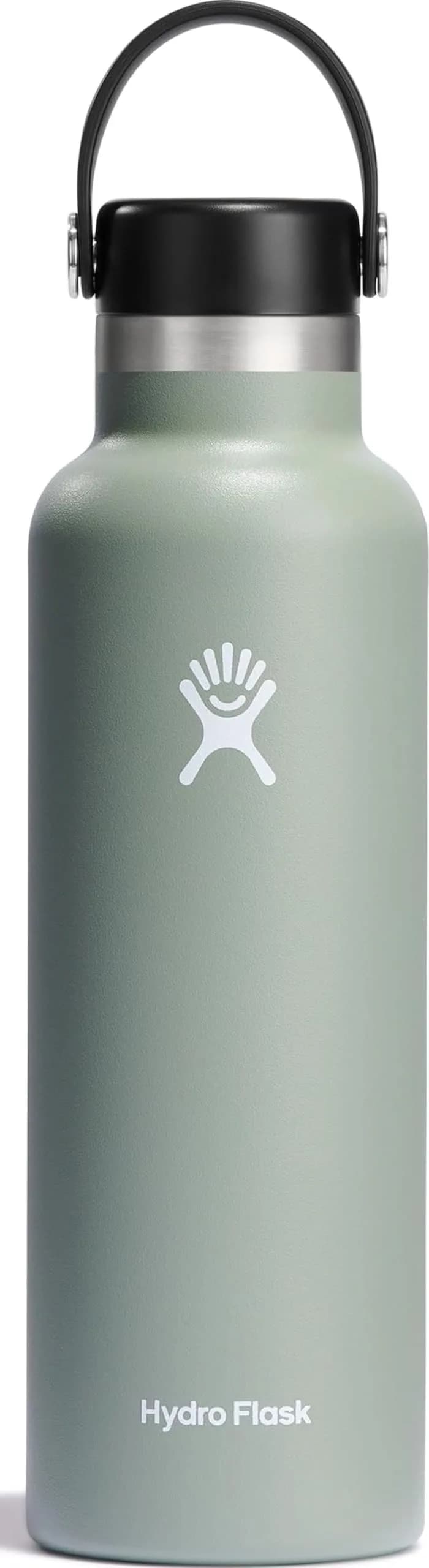 Hydro Flask Standard Mouth Water Bottle 621ml (21 Oz) | Insulated Stainless Steel, Agave Green - main product image