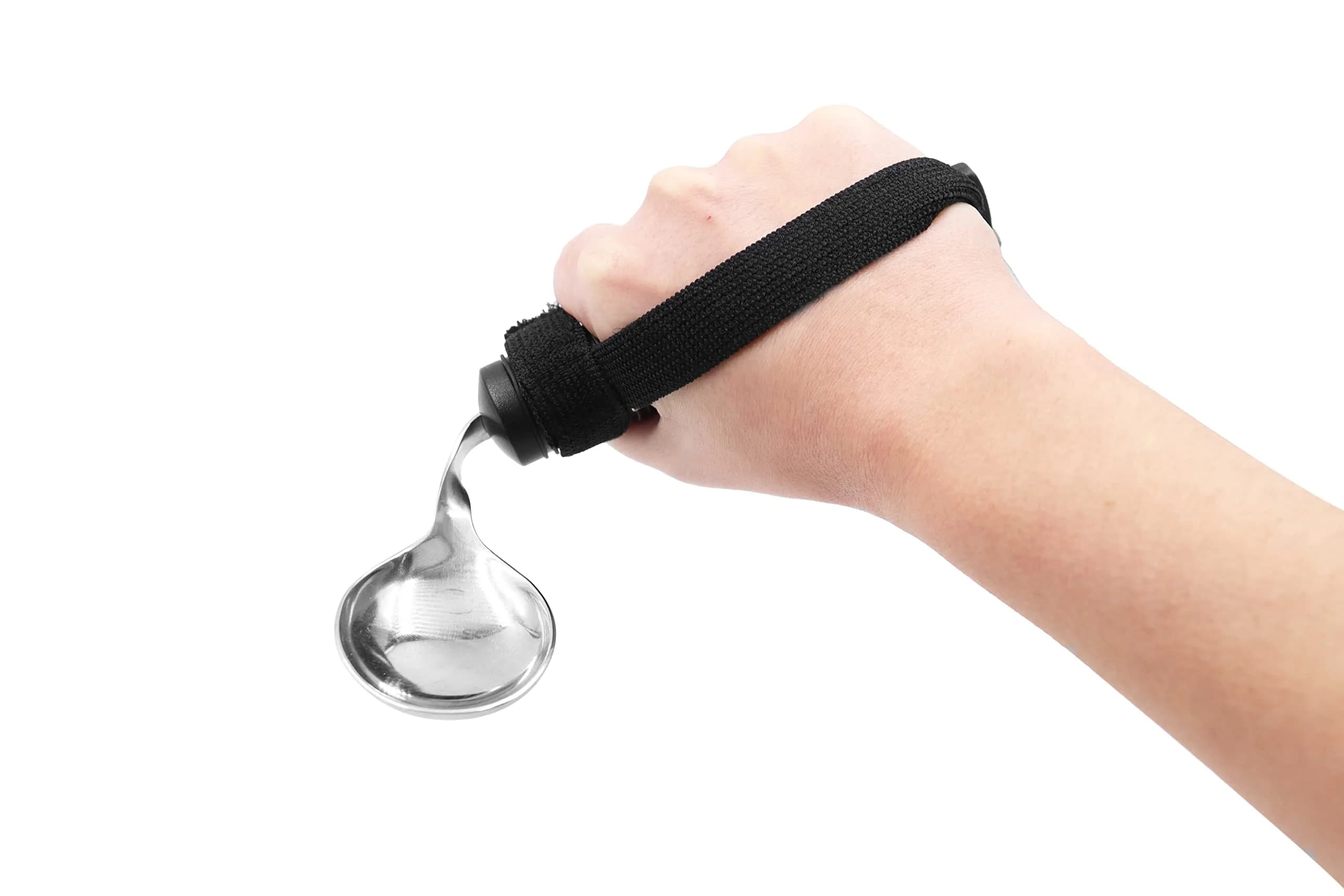 KMINA Adaptive Spoon for Arthritic Hands & Parkinsons | Bendable, Swivel, Non-Slip Handle