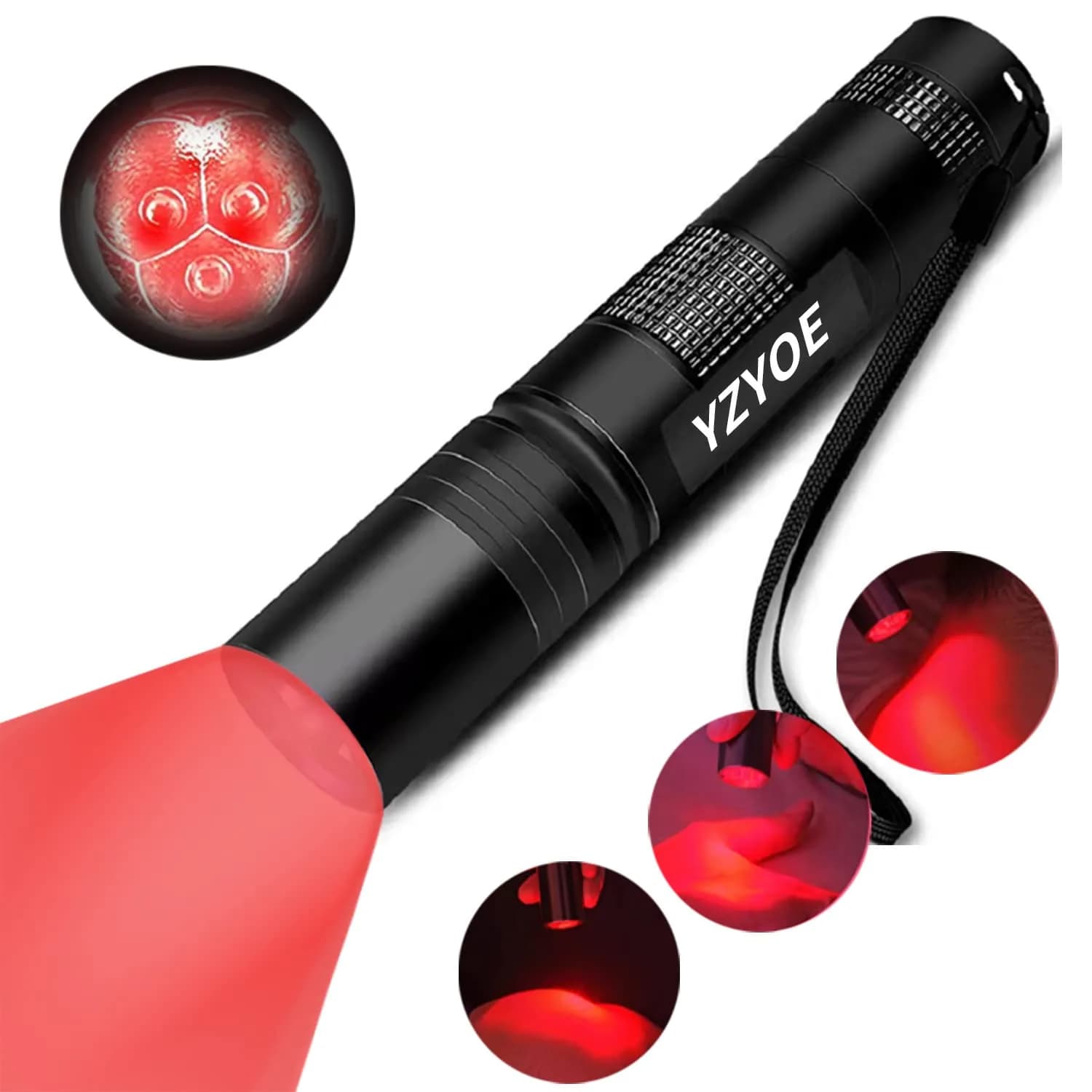 YZYOE Infrared Light Therapy Wand 630nm 660nm 850nm | Targeted Pain Relief & Skin Health - main product image