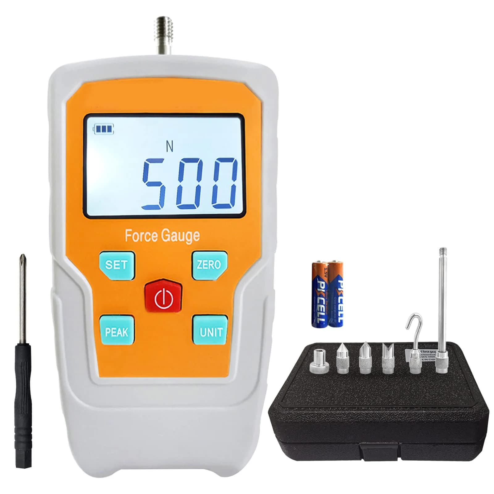 Soonkoda Digital Electronic Pull Gauge Tester 500N (110LB) | Accurate Force Measurement with Multiple Units - main product image